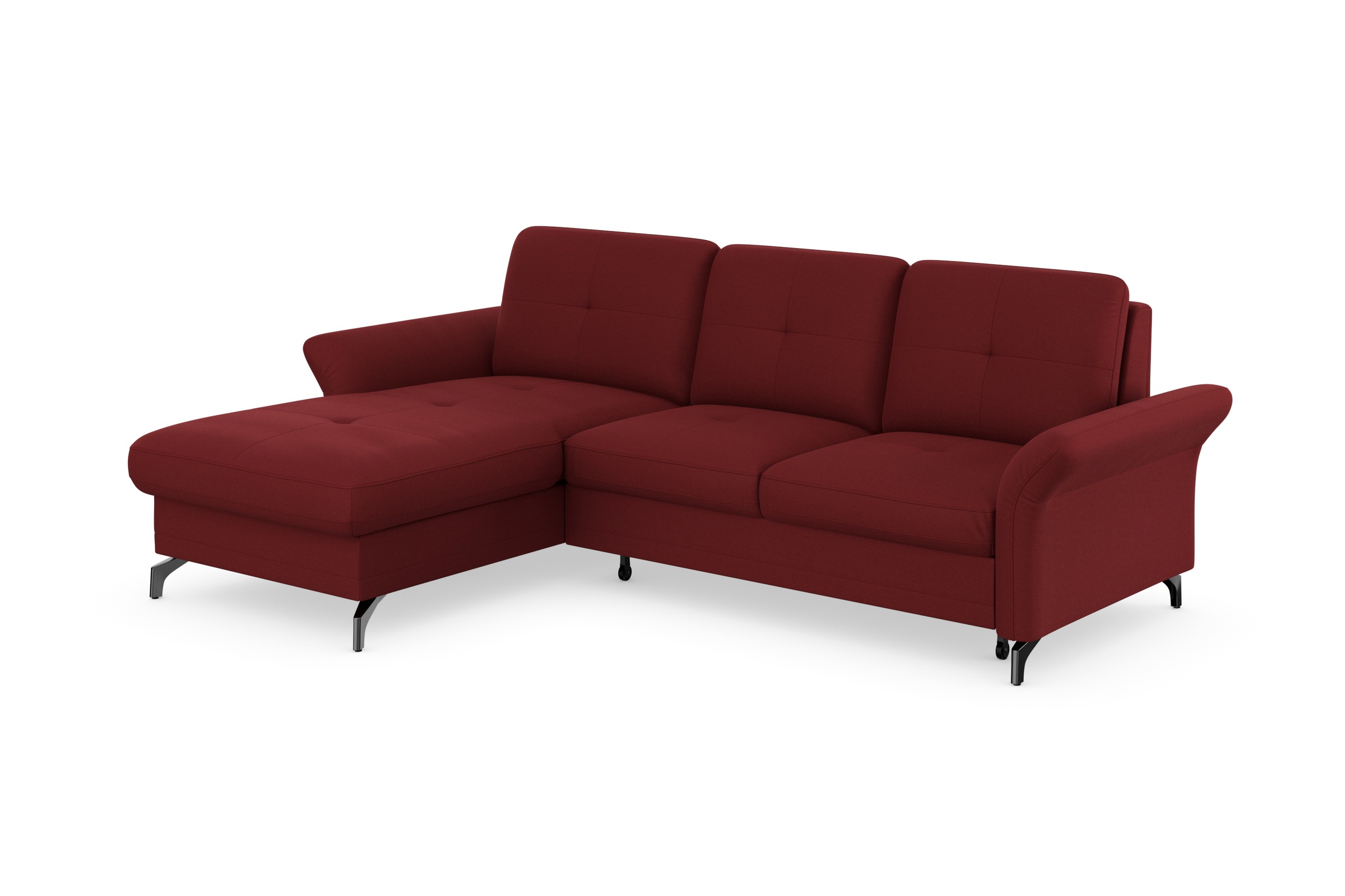 Places of Style Ecksofa »Calando L-Form«, wahlweise mit Bettfunktion, Bettkasten und Armteilfunktion