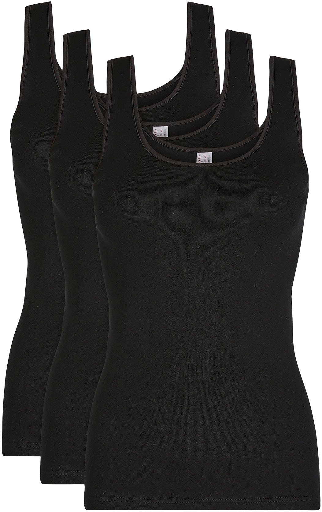 Nina Von C. Achselhemd »"Daily"« 3er Pack, basic, weich, bequem, eng, Rundhalsausschnitt, breite Träger