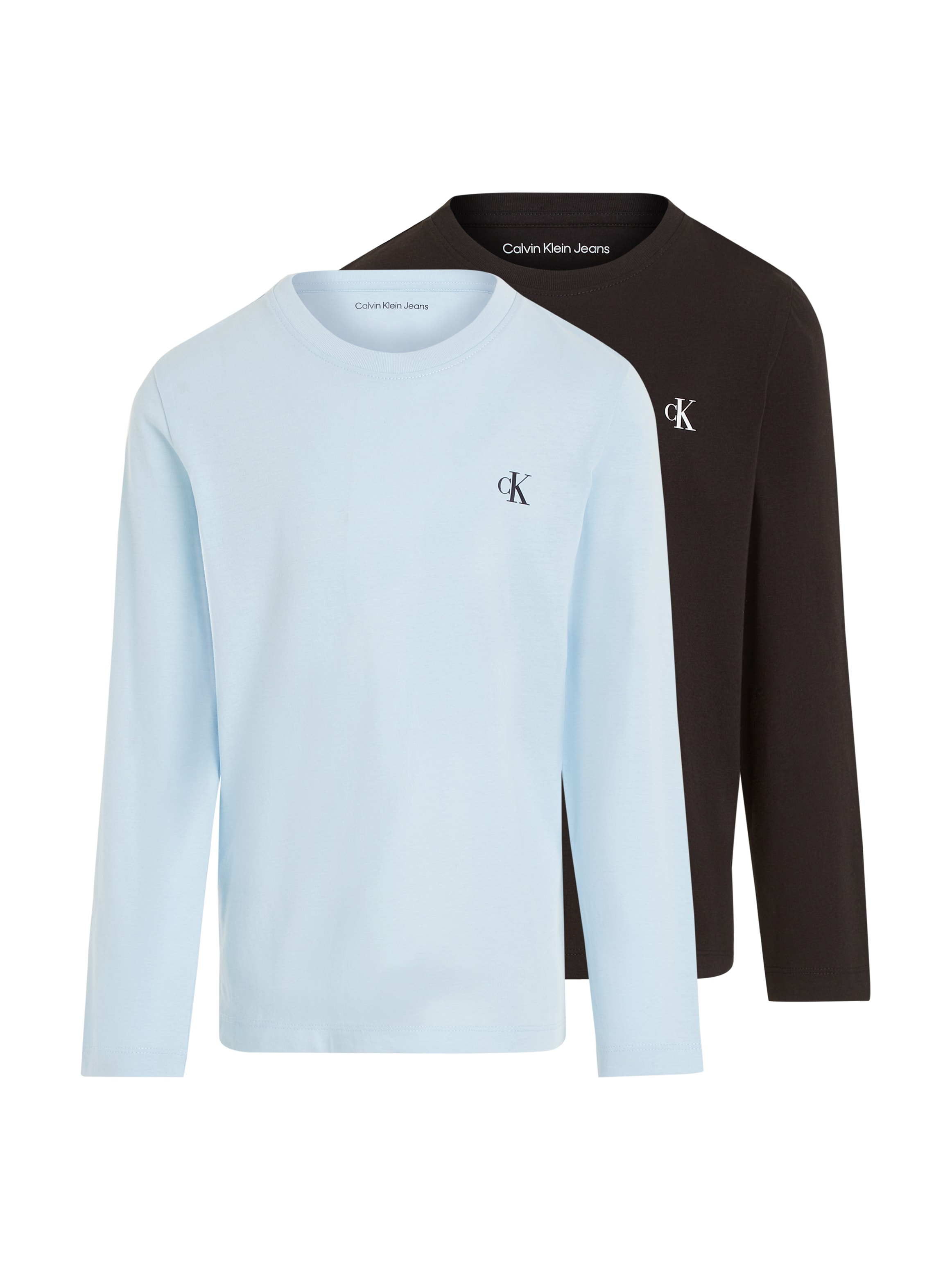 TOP MONOGRAM ♕ versandkostenfrei LS«, mit Jeans auf Langarmshirt Logoprägung Calvin Klein »2-PACK