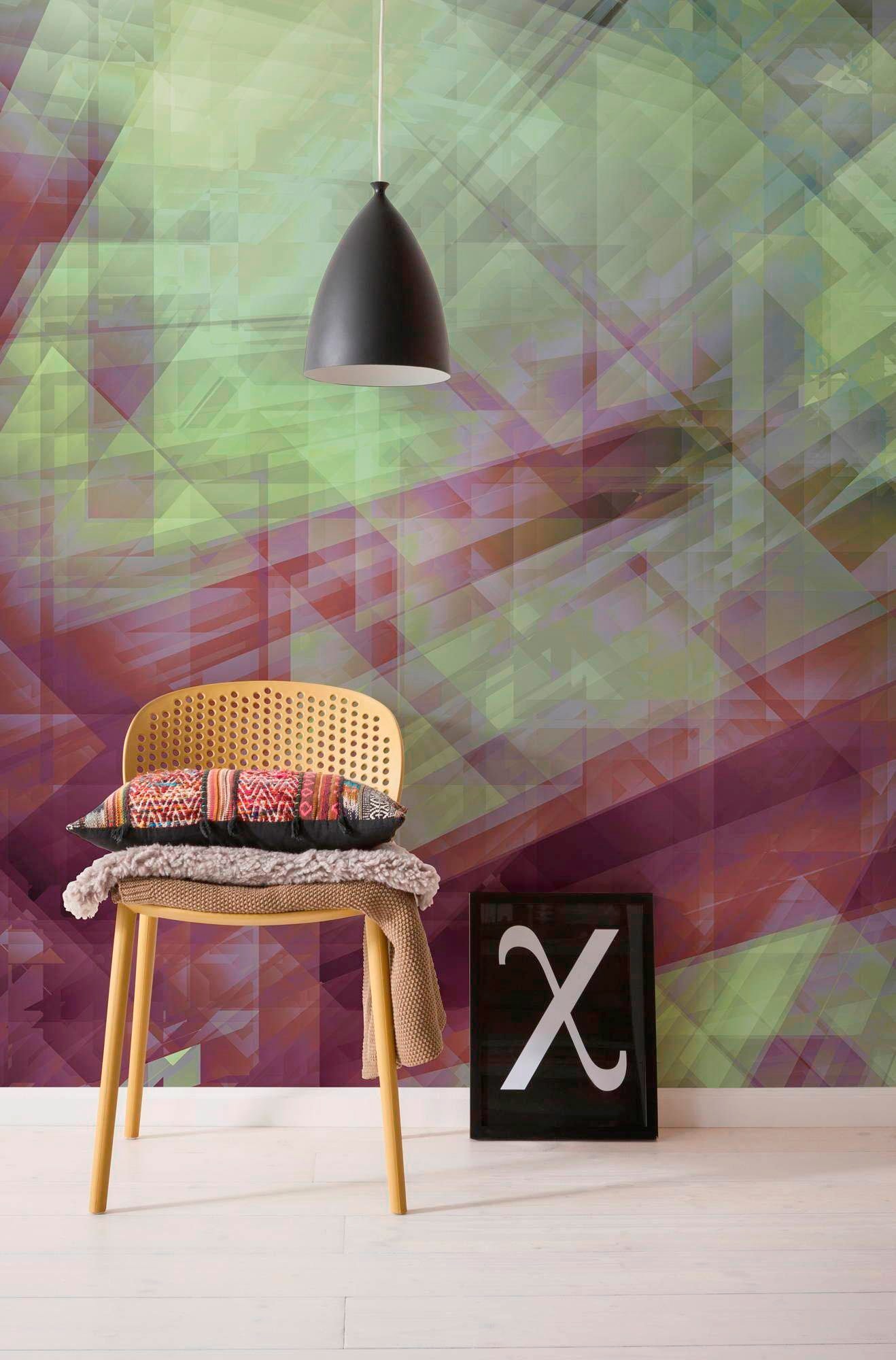 Komar Vliestapete »Digitaldruck Vlies - Refraction - Grösse 200 x 250 cm«, bedruckt, Wohnzimmer, Schlafzimmer