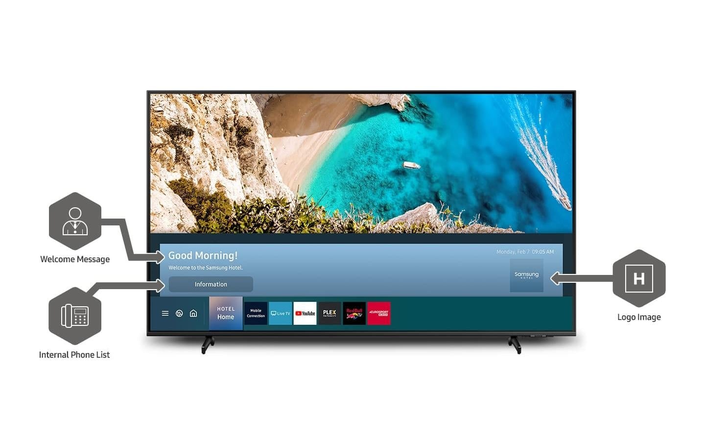 Samsung LCD-LED Fernseher »HG55Q60AAEUXEN«
