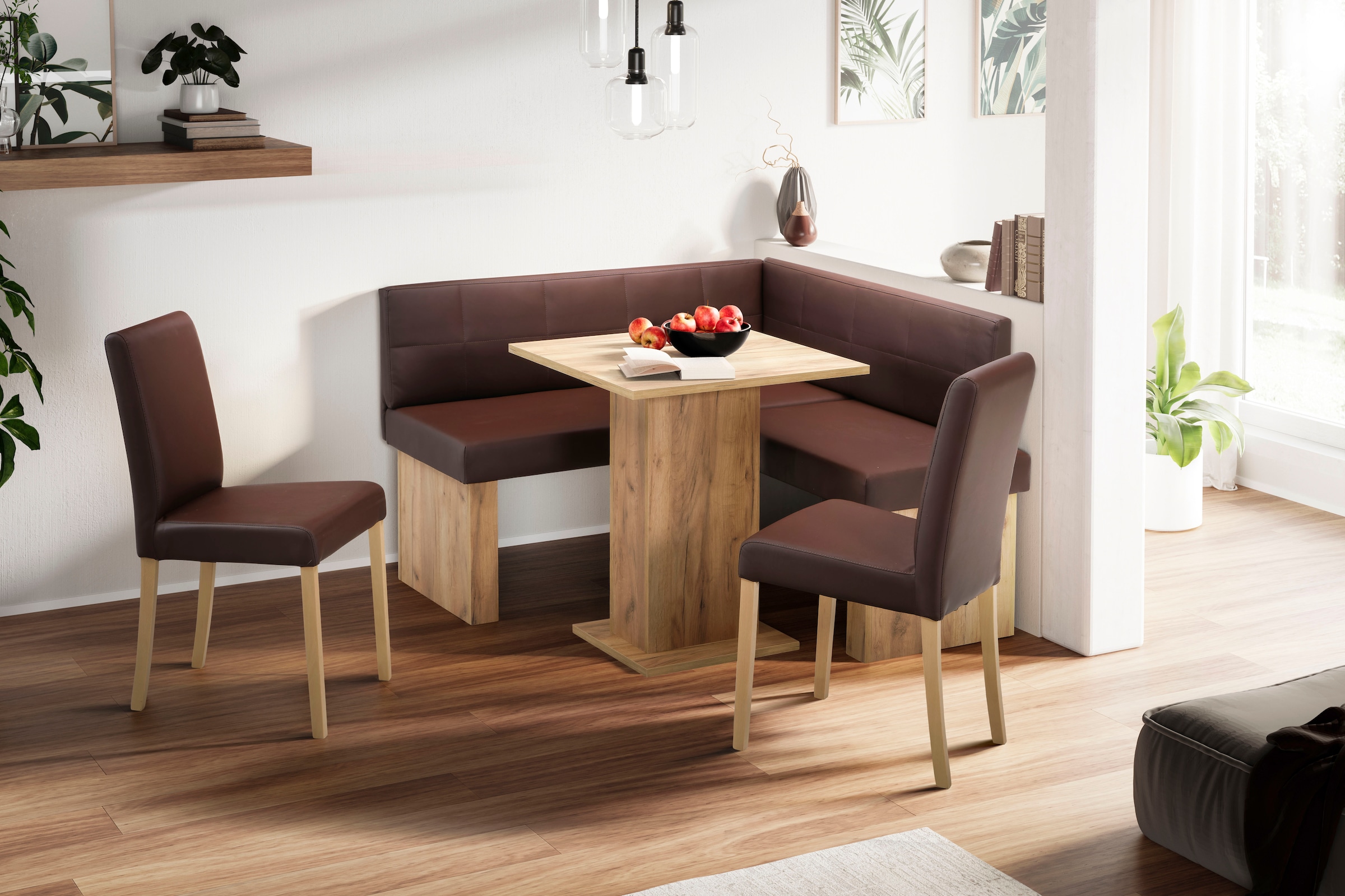 massivline&more Eckbank »Anna 2« Schenkel gleichschenkelig 130 cm