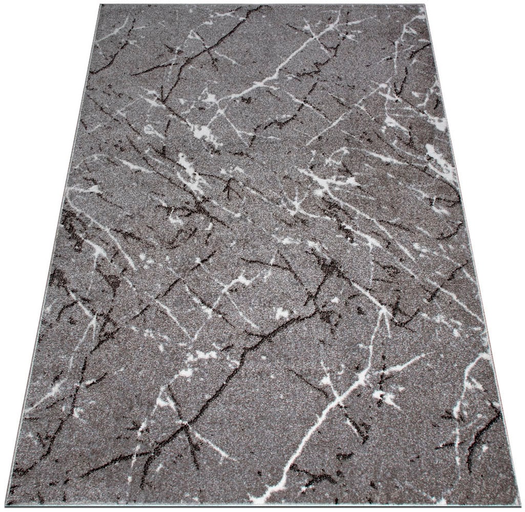 GOODproduct Teppich »Tjara« rechteckig 9 mm Höhe Marmor-Design, mit besonders weichem Flor, Kurzflor, dichte Qualität