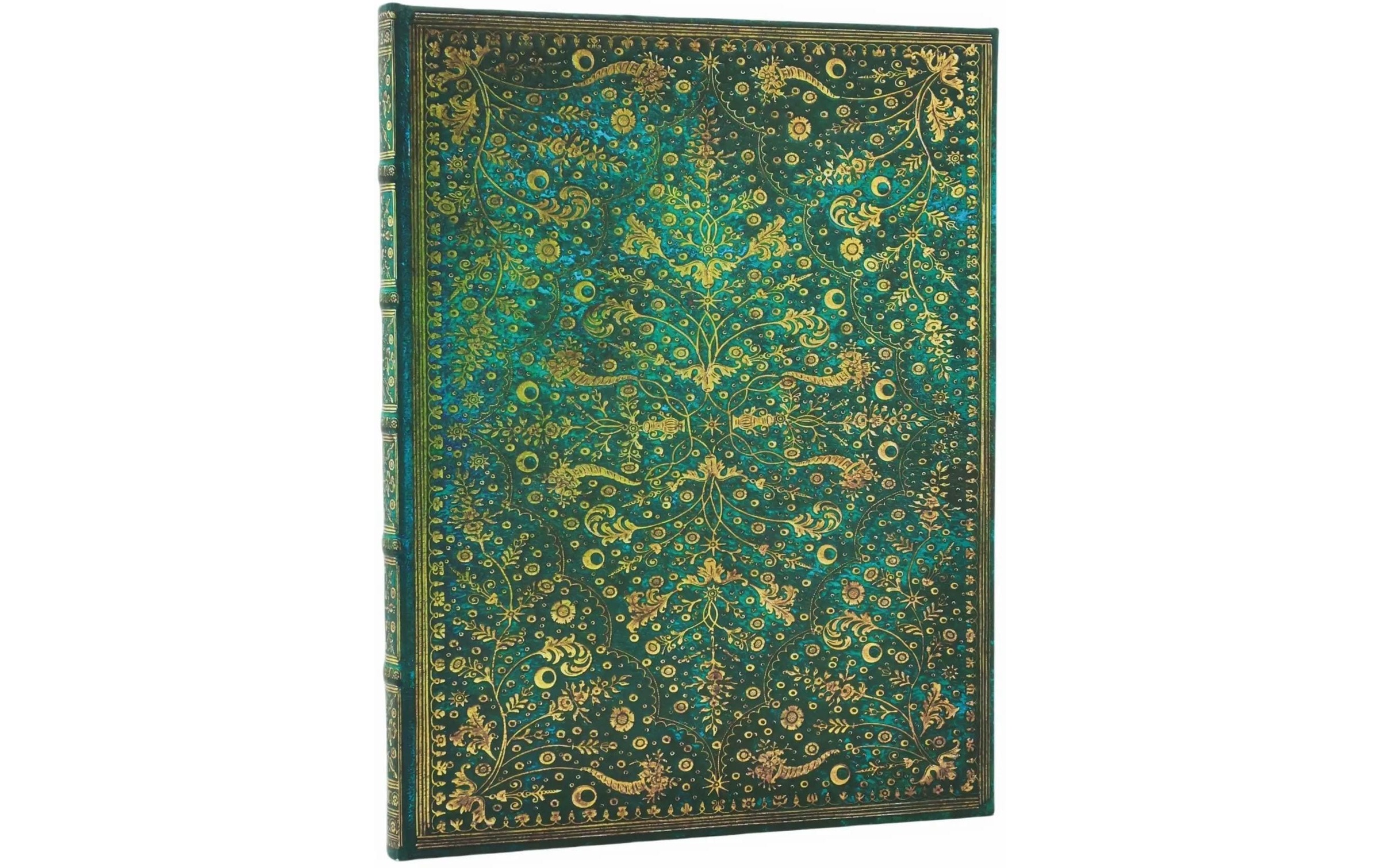   Notizheft »Paperblanks Notizbuch Smaragdblume 17.5 x 23 cm, Liniert, Smaragdgrün«