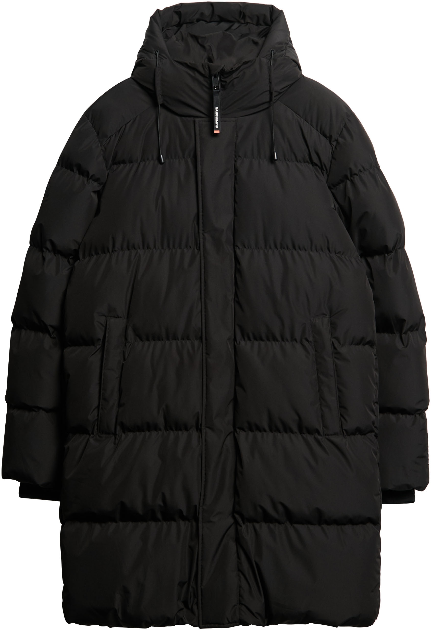 Superdry Steppjacke »HOODED SPORTS PUFFER MID JKT«, mit Kapuze