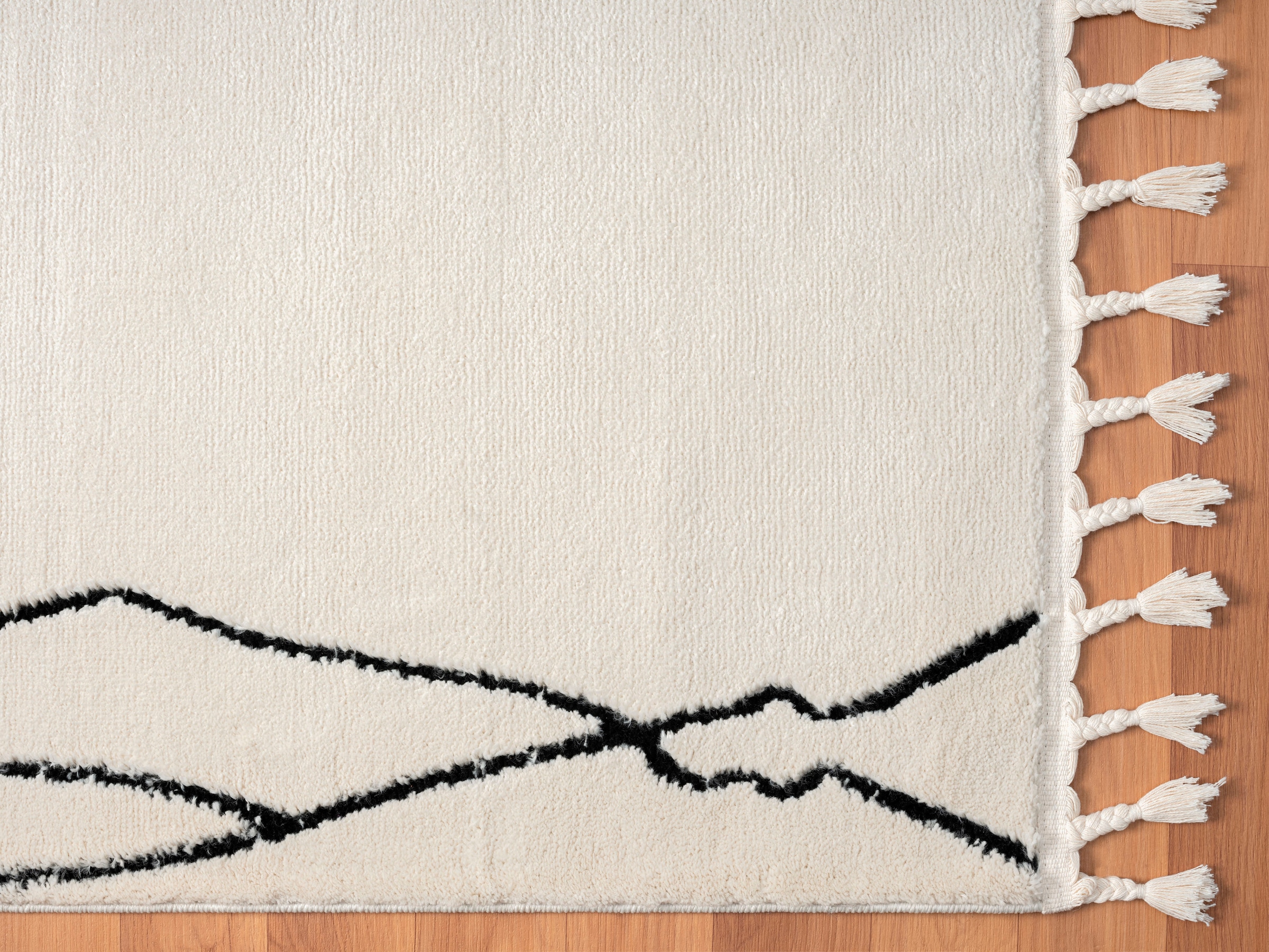 Myflair Möbel & Accessoires Hochflor-Teppich »Moroccan Drawline Lagerräumung«, rechteckig, 24 mm Höhe, modern, marokkanisches Design, flauschig weich durch Hochflor