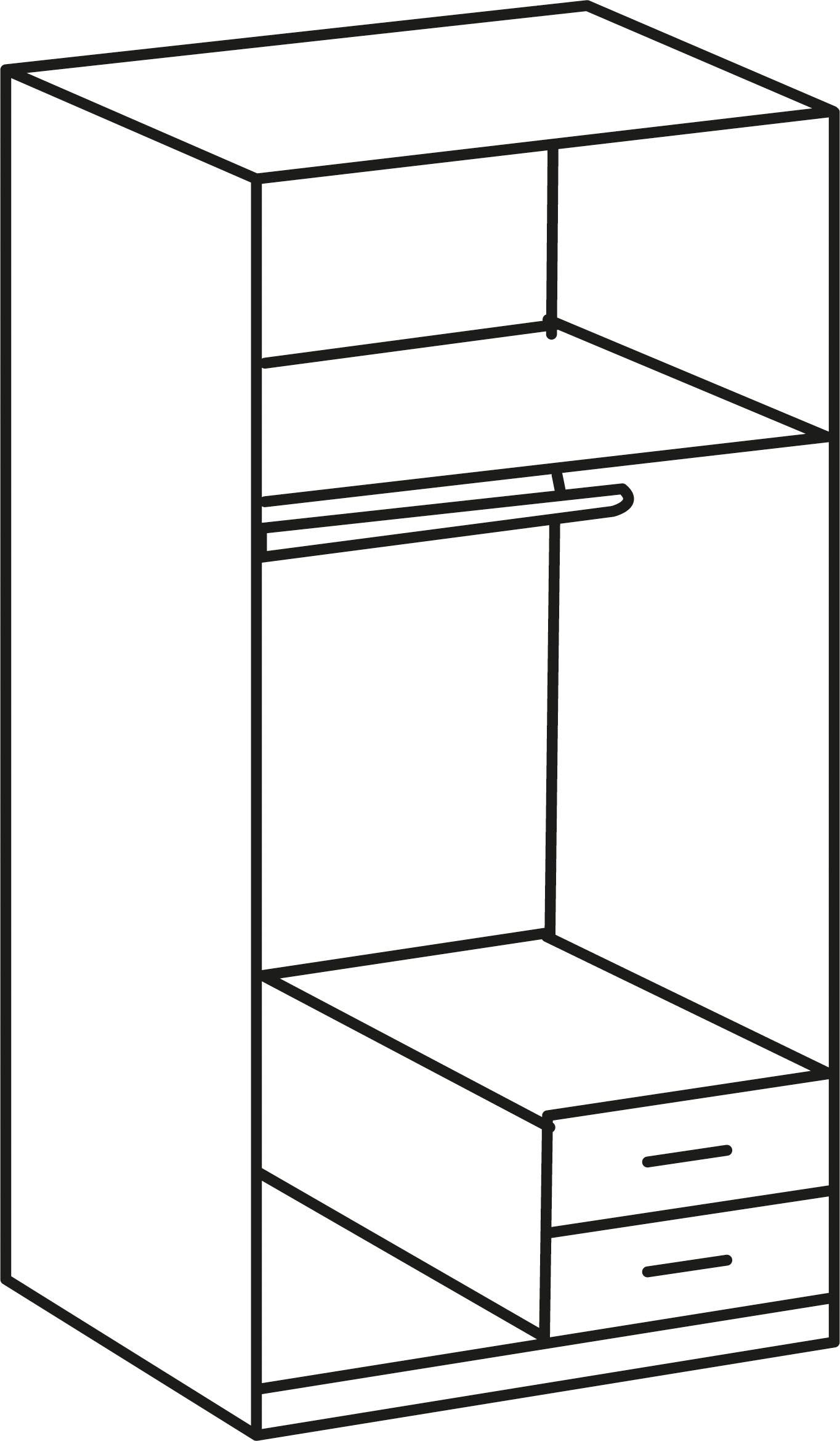 Wimex Kleiderschrank »Cliff klassischer Multifunktionsschrank mit Schubladen«, Schlafzimmerschrank Bestseller Otto´s Choice Schrank Garderobe