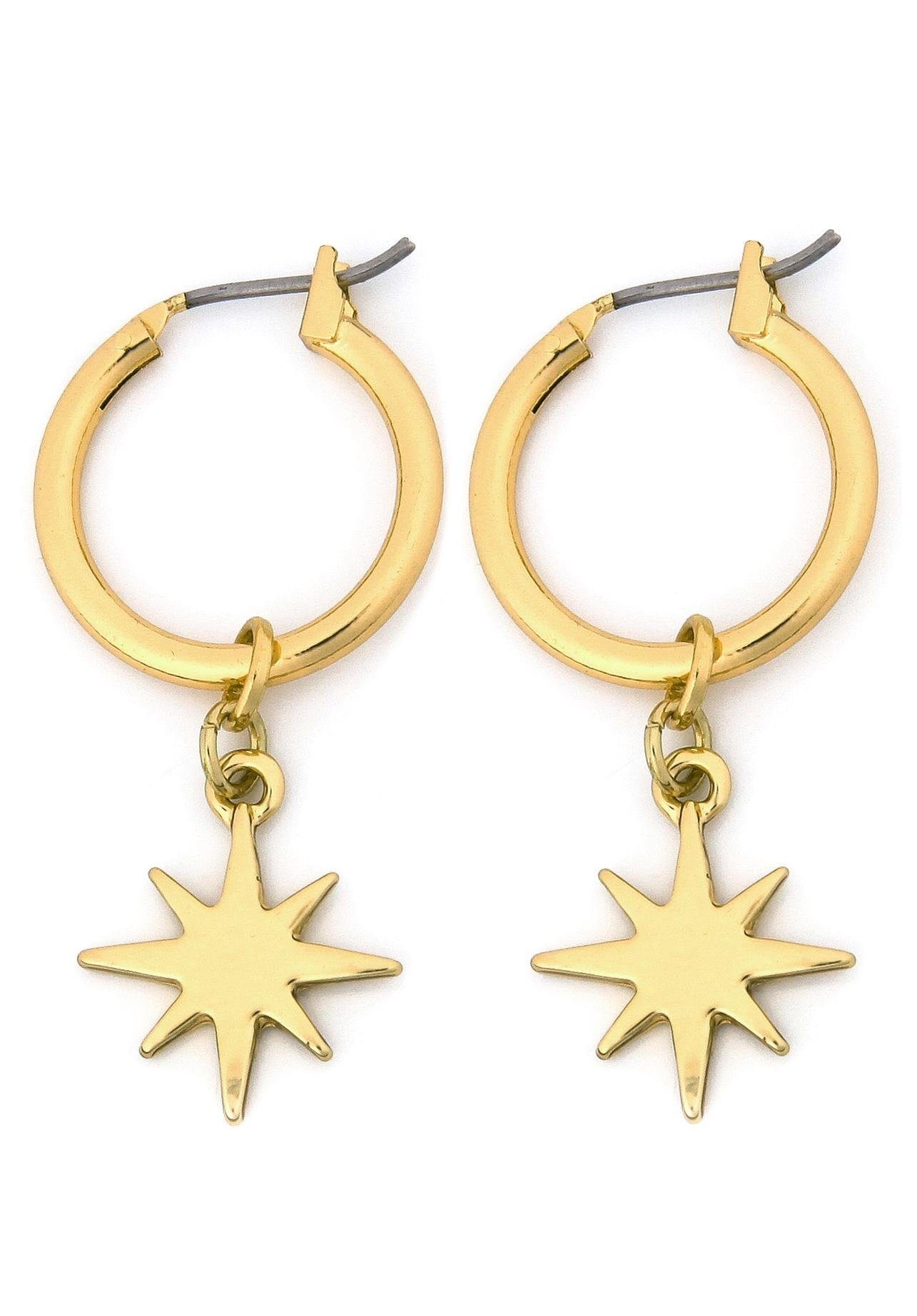 Image of J.Jayz Paar Creolen »Stern, zeitlos und doch modern«, mit abnehmbaren Einhängern bei Ackermann Versand Schweiz