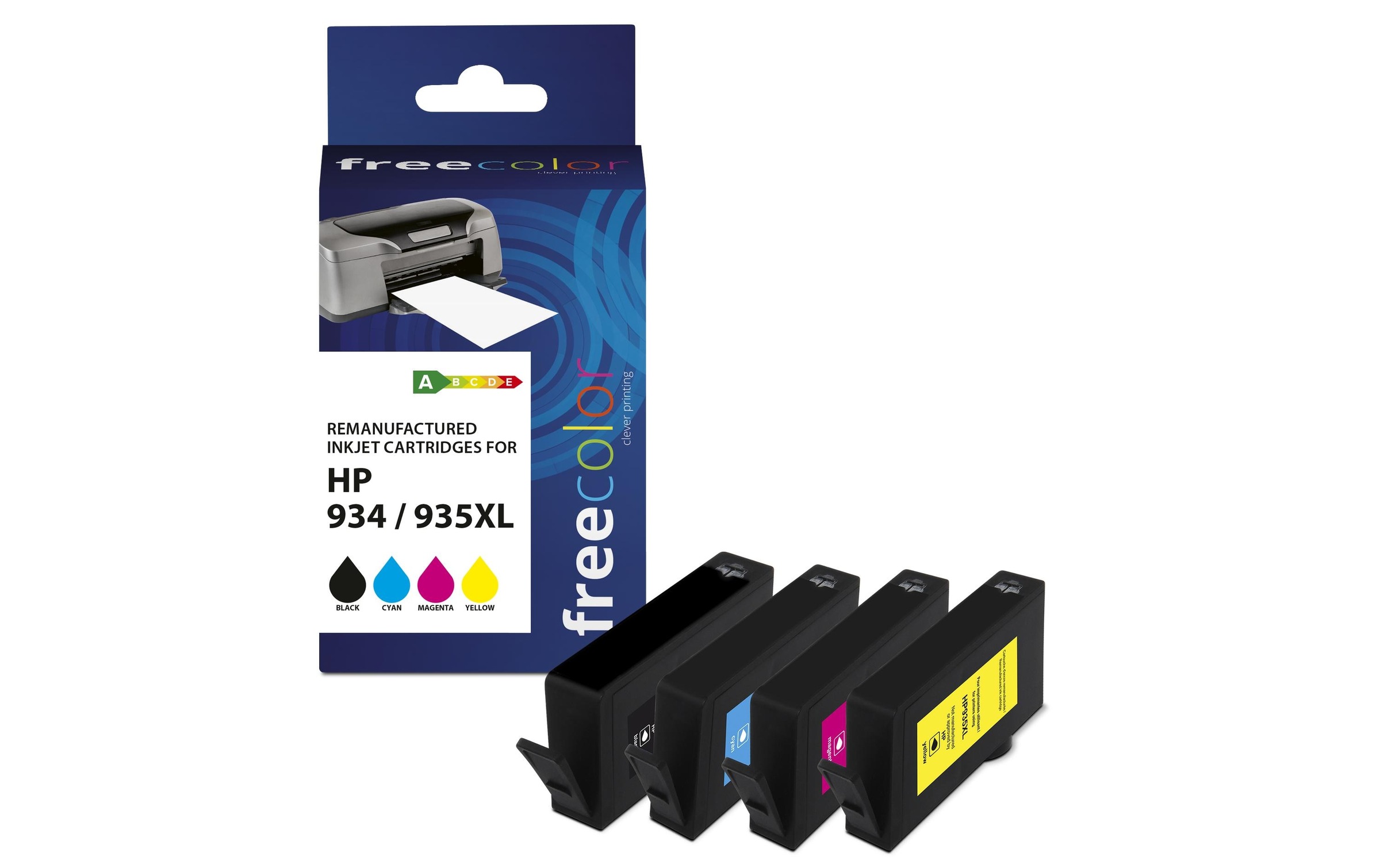Tintenpatrone »Freecolor HP No. 934/935 XL Multipack Color«, (4 St.)