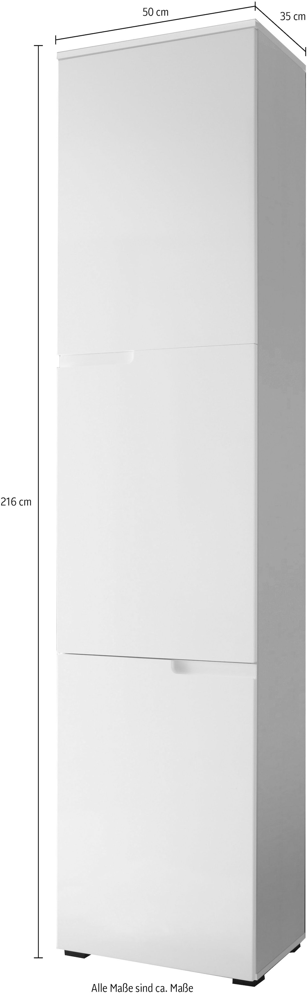 BEGA OFFICE Aktenschrank »Spice«, Mehrzweckschrank mit Griffmulden, 2 Türen, 50x216 cm