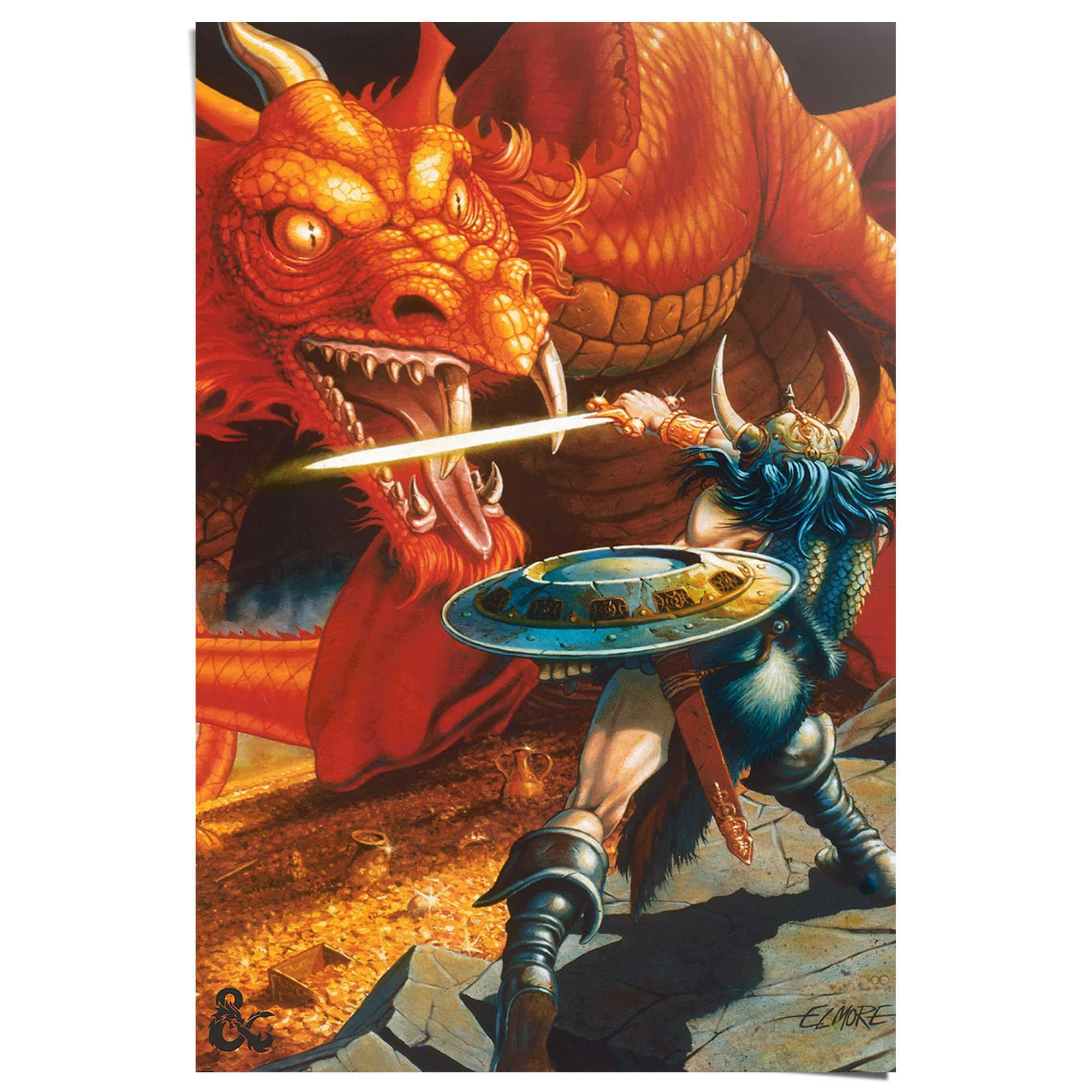 ♕ Reinders! Poster »Dungeons & Dragons - classic red dragon battle«  versandkostenfrei auf