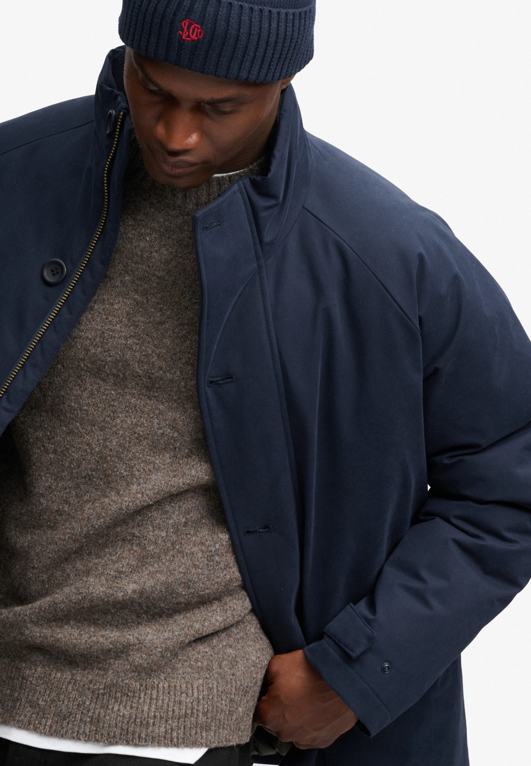 Superdry Parka »PREMIUM PADDED CAR COAT« mélange de matériaux, coupe régulière