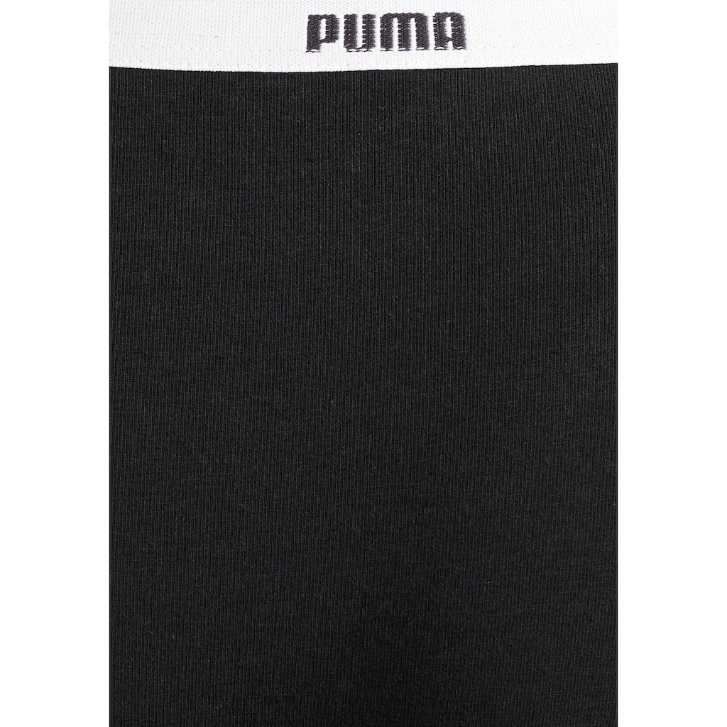 PUMA Bikinislip »Iconic«, (Packung, 2 St.), mit schmalem Logo-Webbündchen