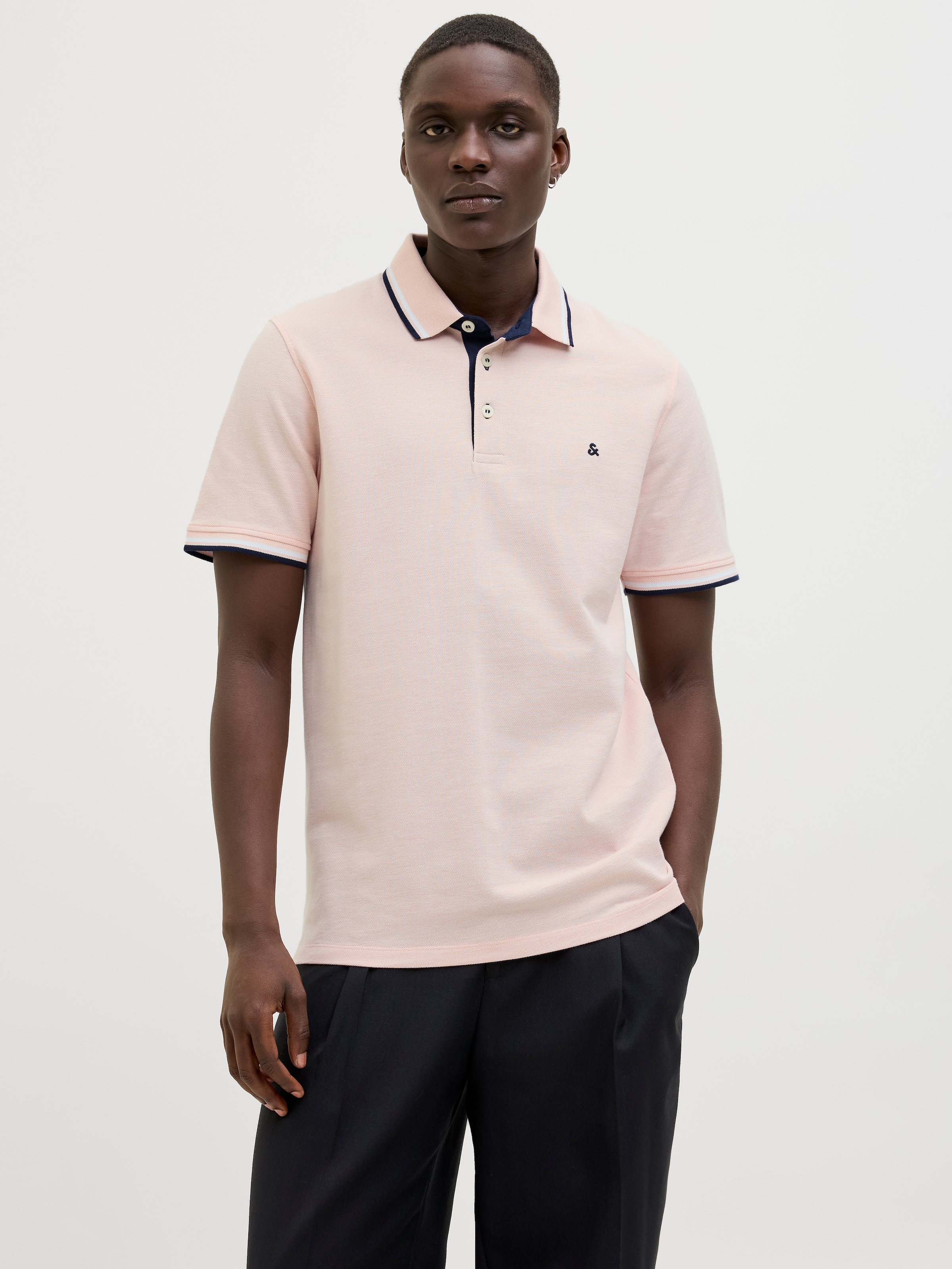 Jack & Jones Polo »JJEPAULOS POLO SS NOOS« Baumwolle, slim fit