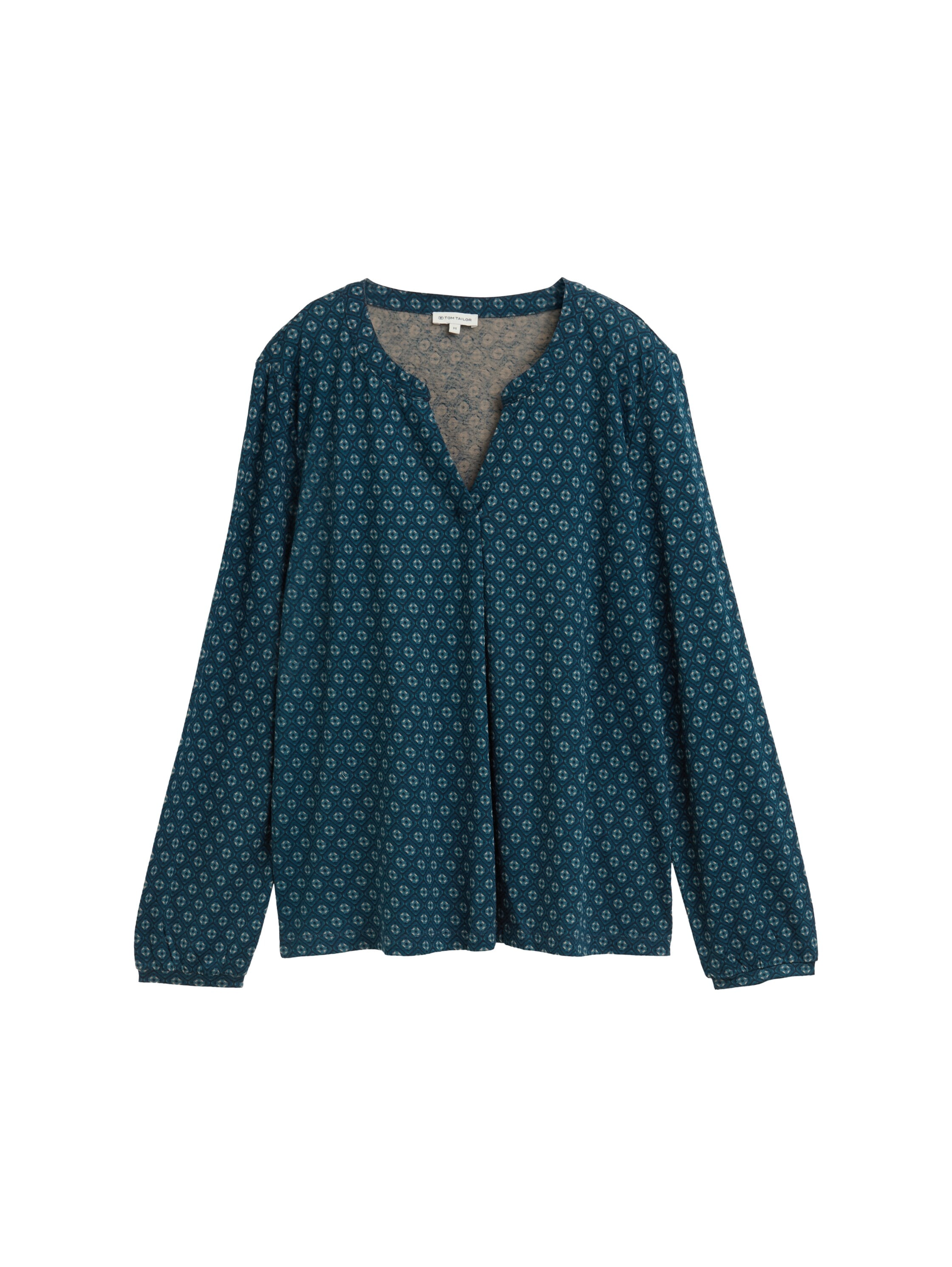 TOM TAILOR Blouse à manches longues mit grafischem Muster
