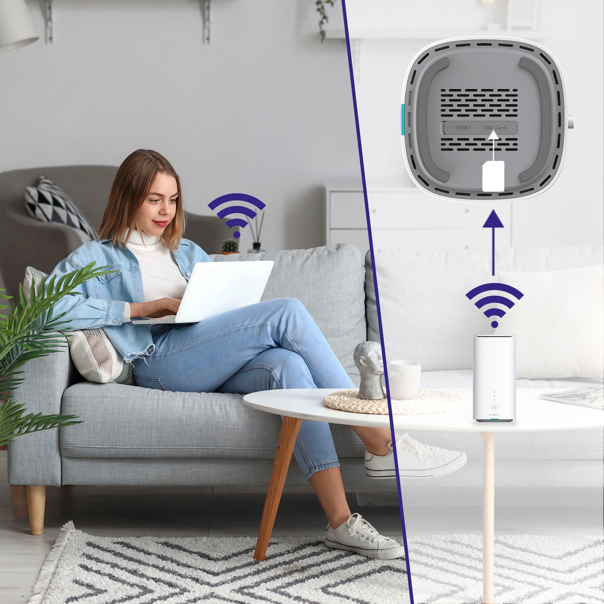 Strong 4G/LTE-Router »5G, LTE bis 3,2 Gbit/s, WLAN bis 3 Gbit/s, WiFi 6«