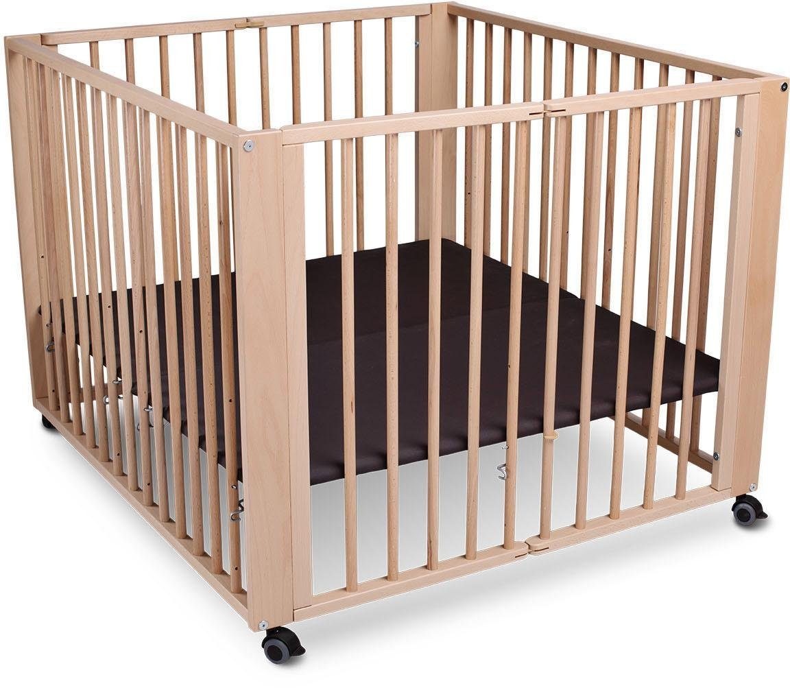 Image of tiSsi® Laufgitter »Moritz, natur 100x93«, bis 15 kg, zusammenklappbar; Made in Europe bei Ackermann Versand Schweiz