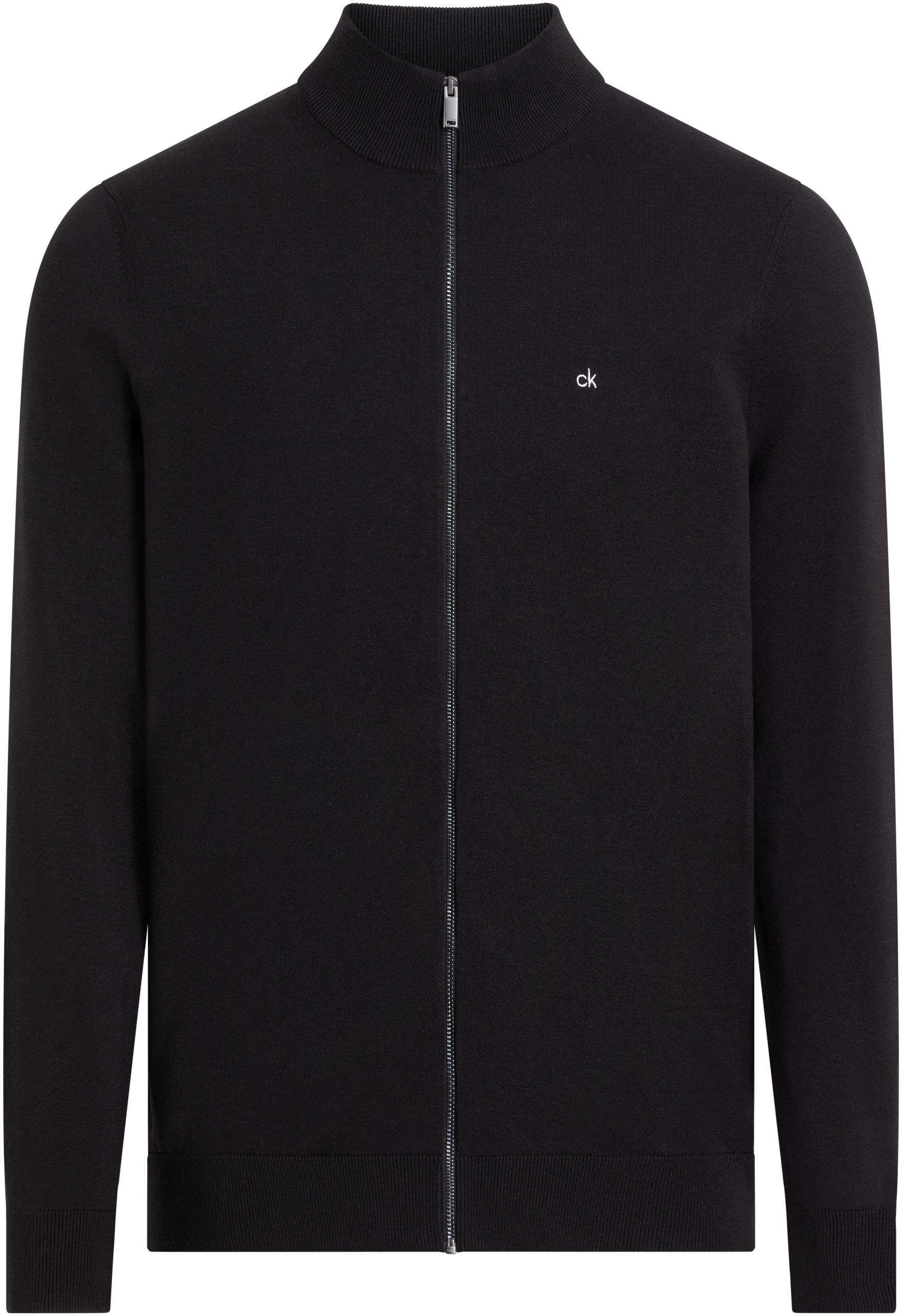Calvin Klein Big&Tall Sweatshirt »BT_COTTON SILK BLEND ZIP JACKET«, in Grossen Grössen mit Logoprint
