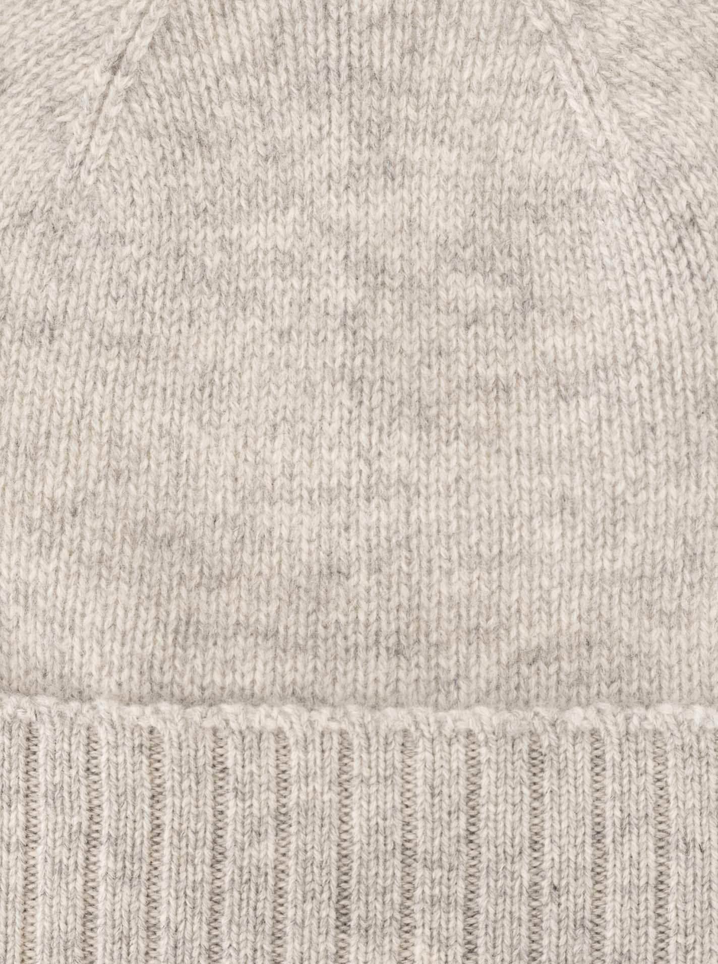 Zwillingsherz Strickmütze Feinstrick, breiter geripptem Umschlag