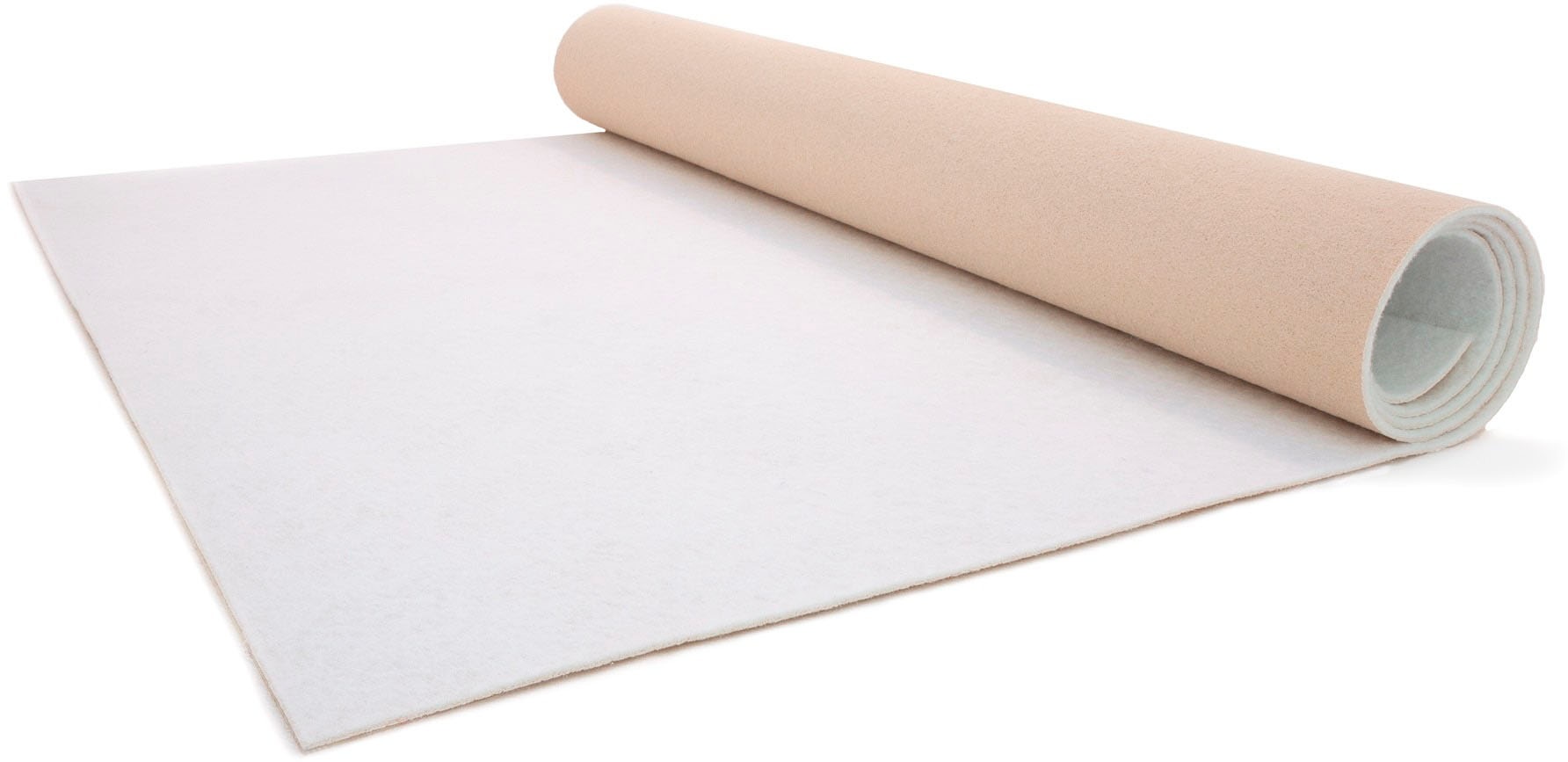 Primaflor-Ideen in Textil Läufer "PODIUM, Made in Belgium" rechteckig 2,6 mm Höhe Breite 150 cm, Nadelfilz, Uni-Farben, robust & strapazierfähig