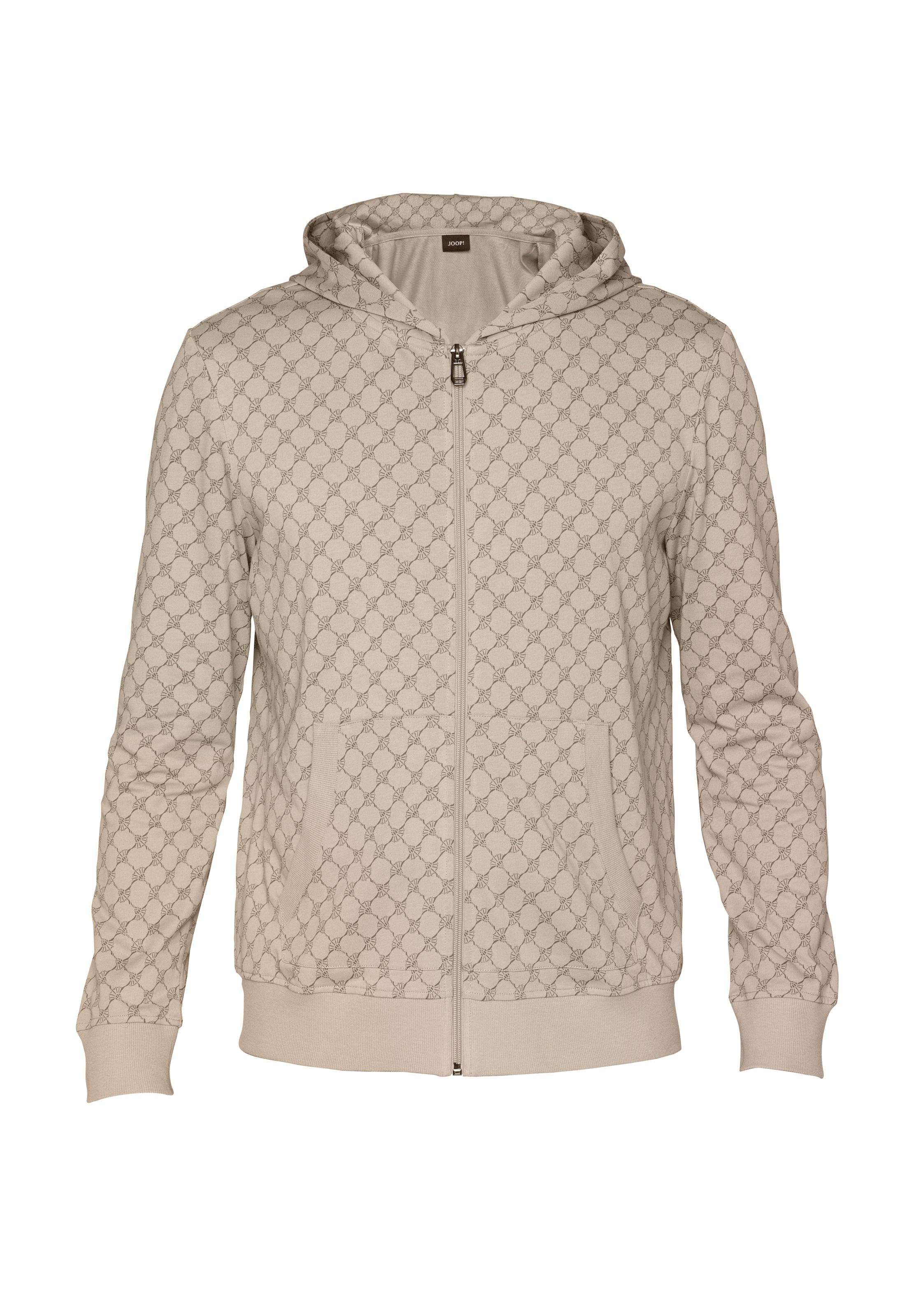JOOP! Veste sweat mit Cornflower-Print allover und Kapuze