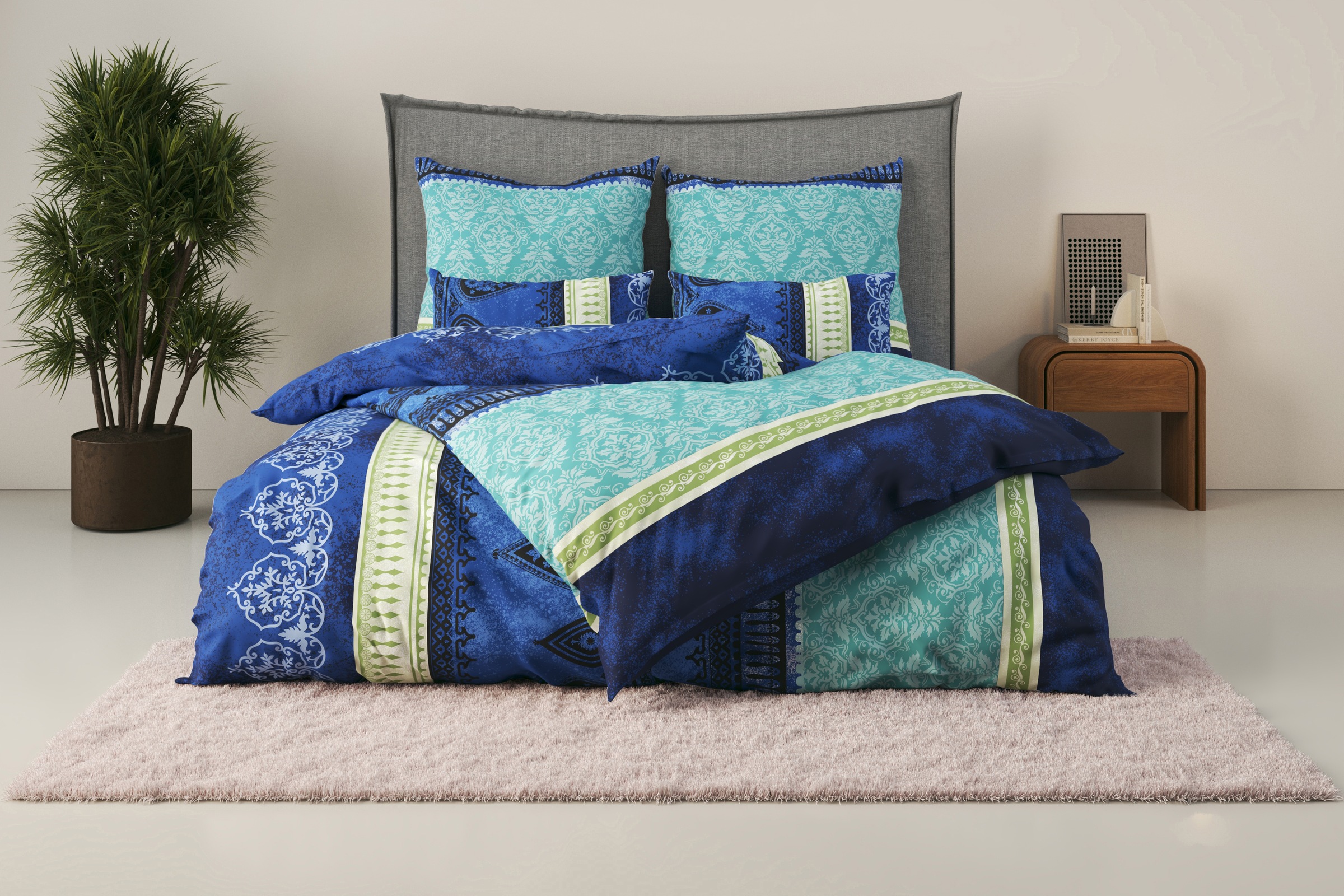 Image of GOODproduct Bettwäsche "Sonnenham" 2 in Gr. 135x200 oder 155x220 cm, 100% Baumwolle, Paisley