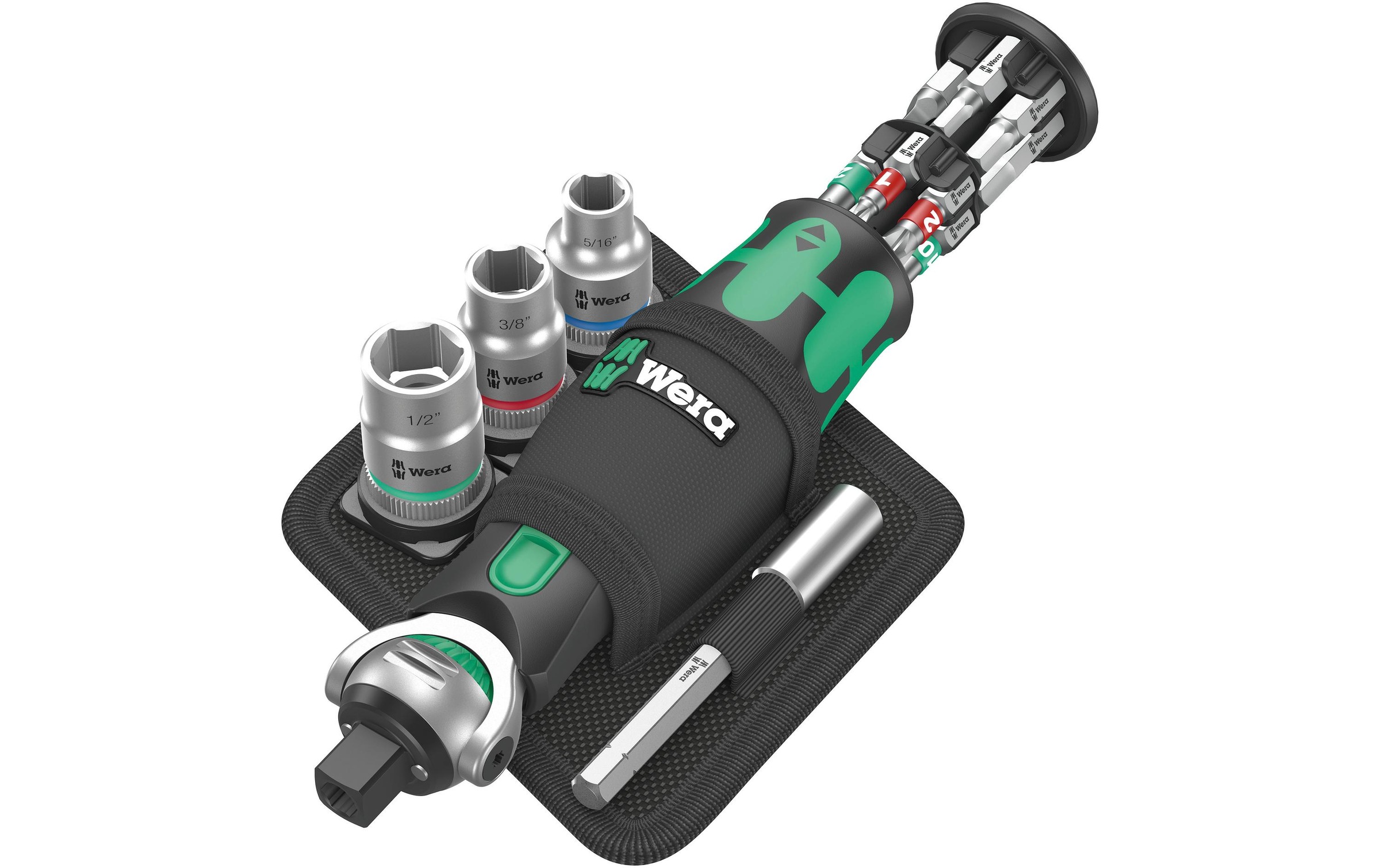 Image of Wera Ratsche "Wera 8009 Zyklop Pocket Imperial Set 2" 18 Stk. tlg.