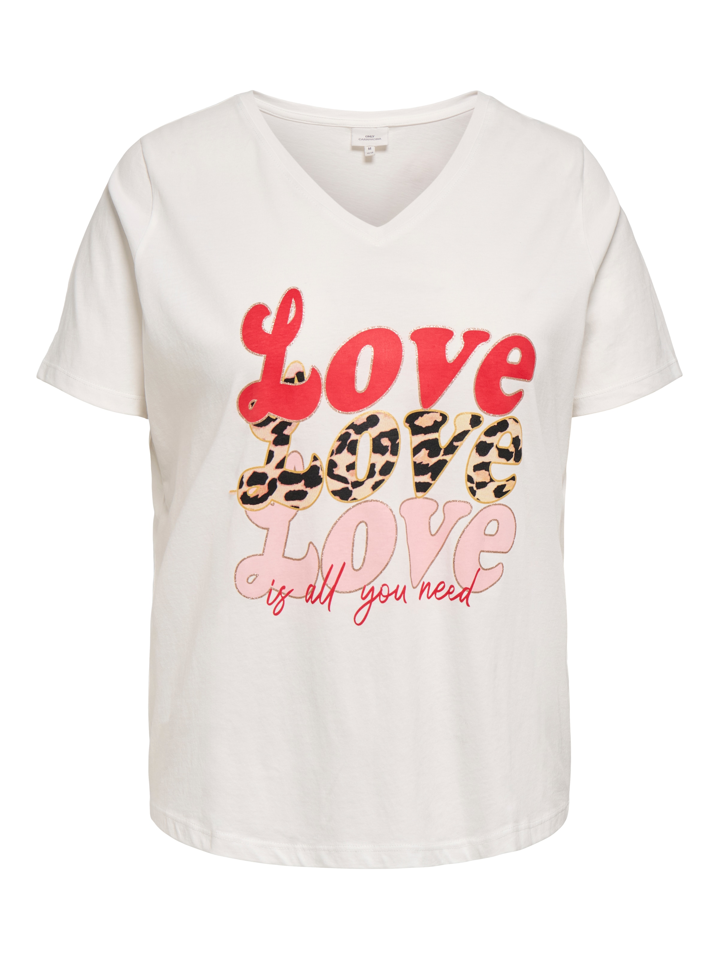 ONLY CARMAKOMA V-Shirt »CARMAEBELL LIFE S/S V-NECK REG TEE JRS«