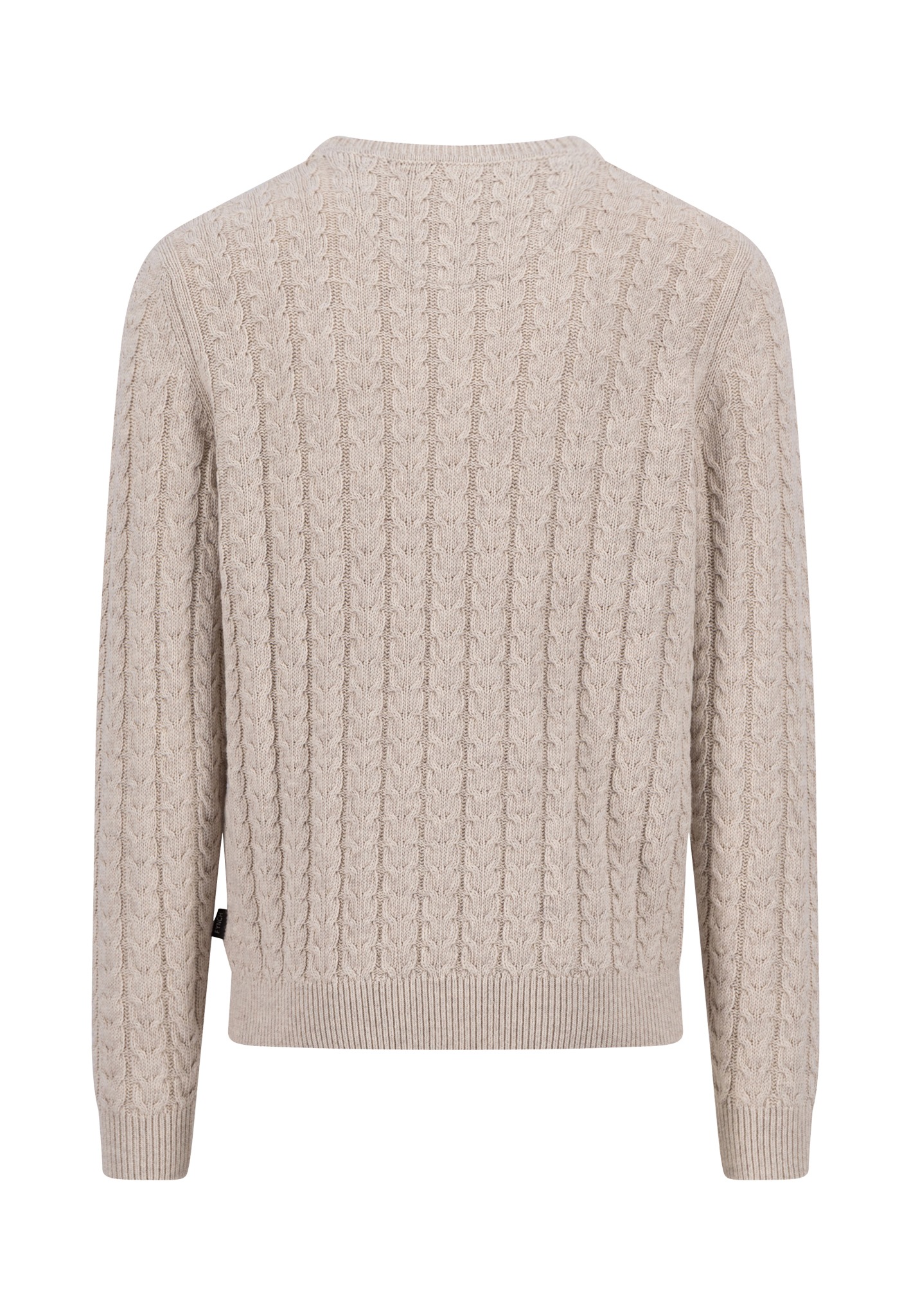 FYNCH-HATTON Strickpullover mit Zopfmuster und Wolle