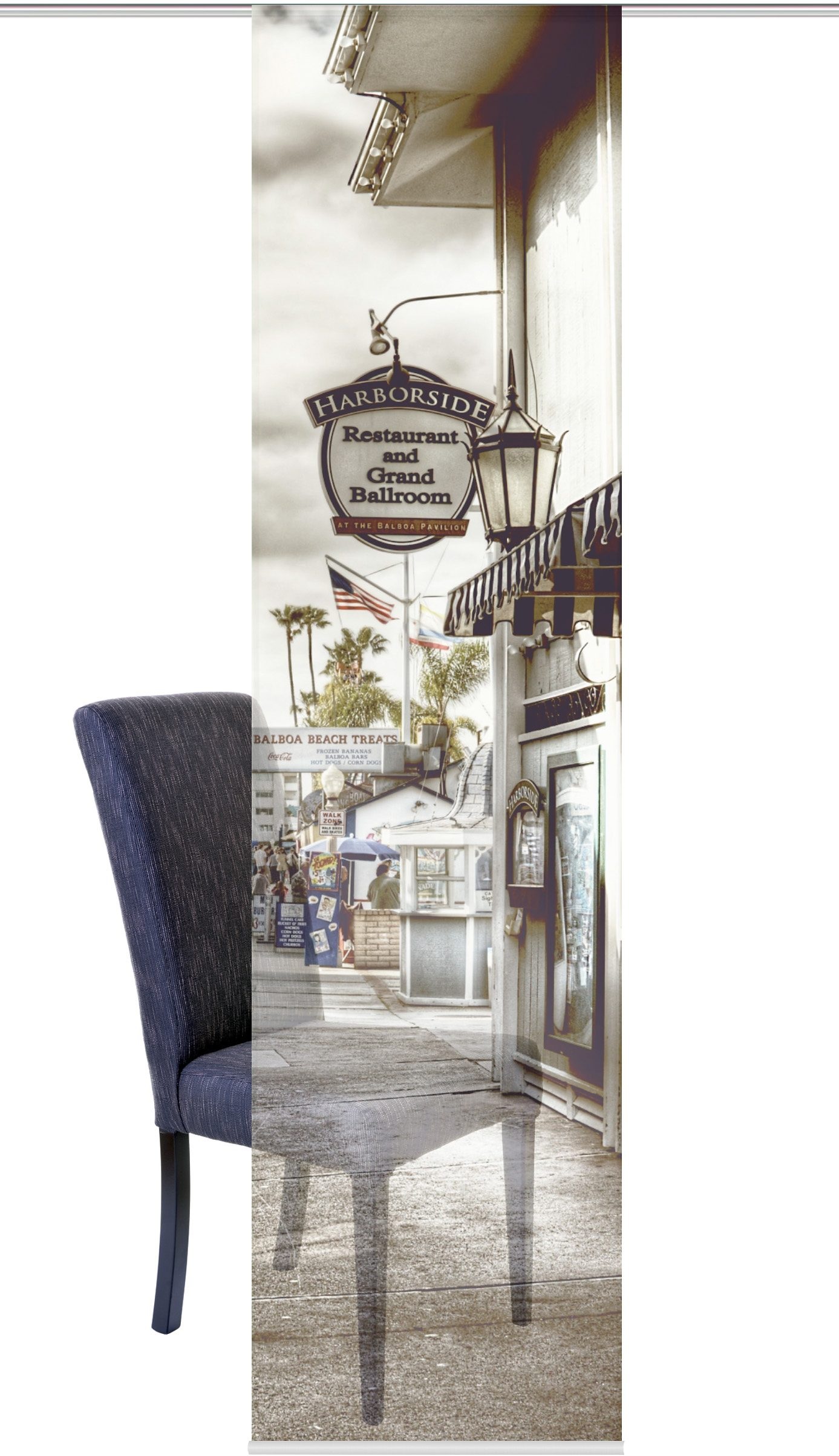 Image of HOME WOHNIDEEN Schiebegardine »ROTTERDAM«, (1 St.), HxB: 245x60, inkl. Befestigungszubehör bei Ackermann Versand Schweiz