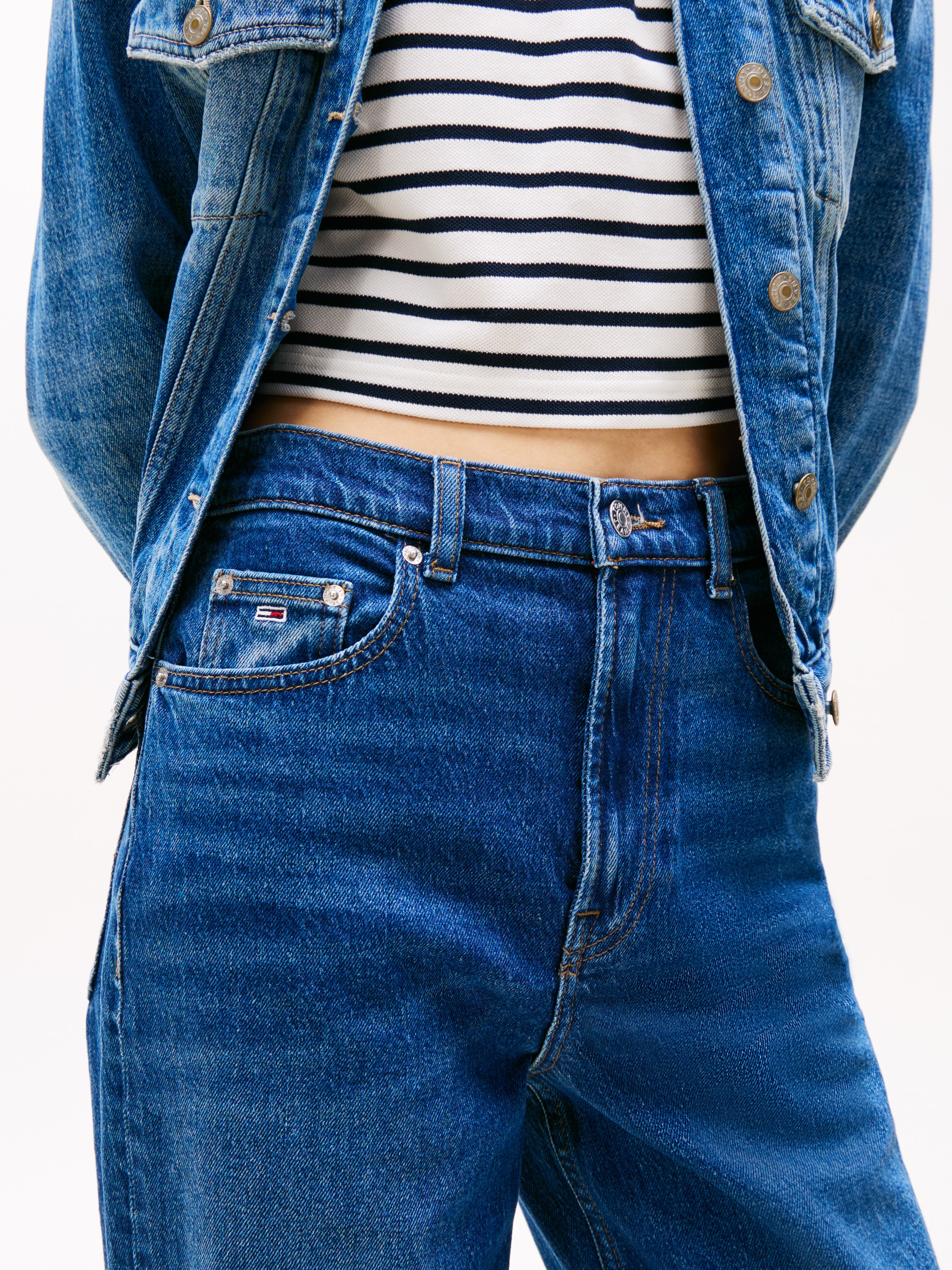 Tommy Jeans Straight-Jeans »LAYLA HR SLIM STR«, in Knöchellänge