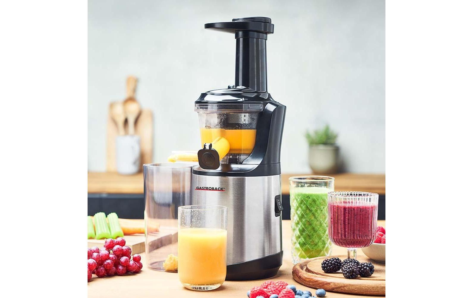 Gastroback Slow Juicer »Slow Juicer Advanced vital 40145«, 150 W, Saftauffangbehälter, Tropf-Stopp