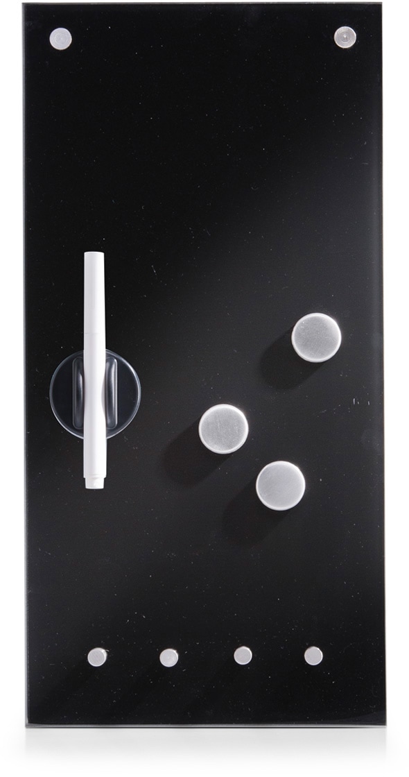 Image of Zeller Present Magnettafel "Glas" mit Schlüsselhaken