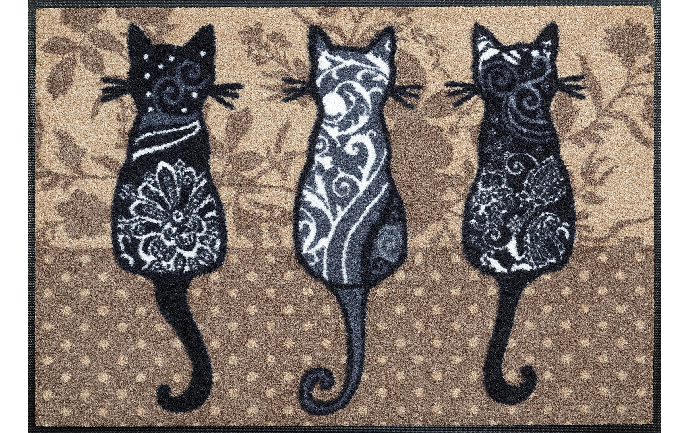 Image of wash+dry by Kleen-Tex Fussmatte »Katzenbande 50«, quadratisch, - mm Höhe bei Ackermann Versand Schweiz