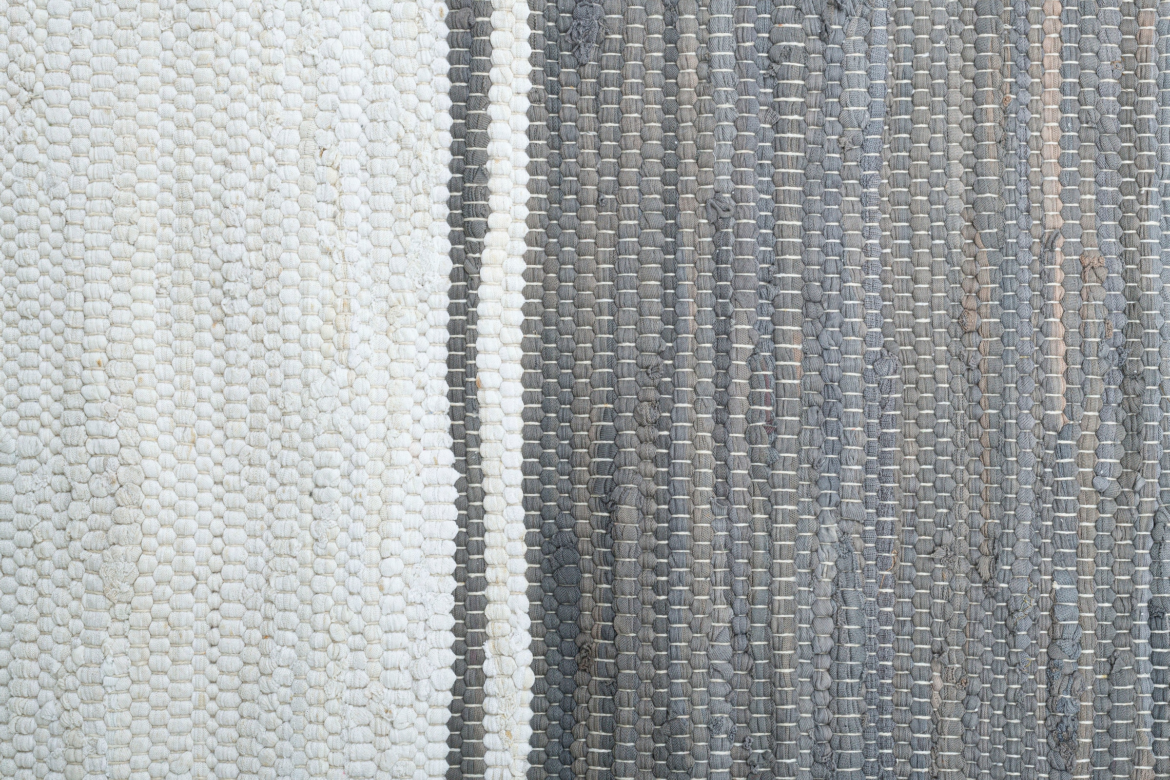 THEKO Läufer »Stripe Cotton«, rechteckig, 5 mm Höhe, Handweb Flachgewebe, reine Baumwolle, handgewebt, mit Fransen
