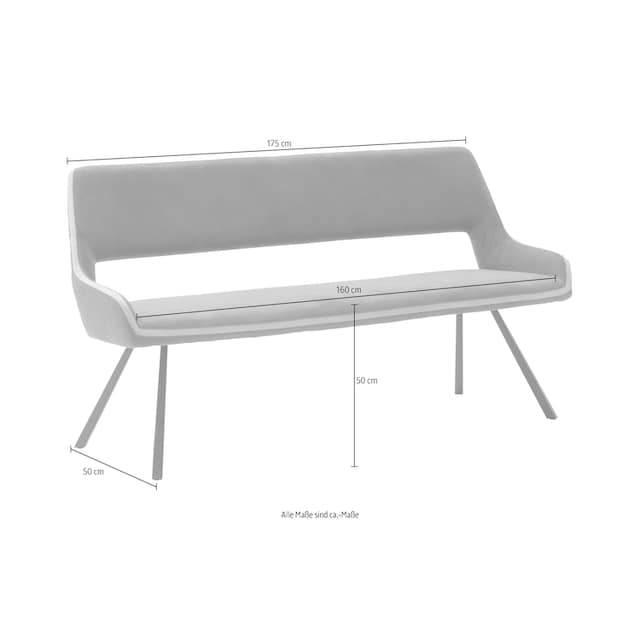 cm-175 breite furniture Sitzbank kg 50 bis belastbar, MCA wahlweise cm Sitzhöhe 280 günstig 155 cm, kaufen »Bayonne«,