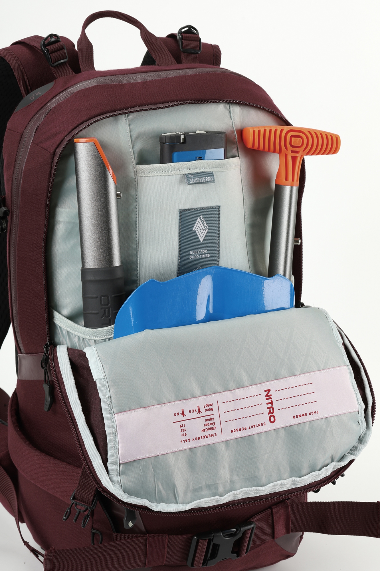 NITRO Sac à dos de loisirs »Slash 25 Pro« Snowboardrucksack, Wanderrucksack, Freizeitrucksack, Skatepack