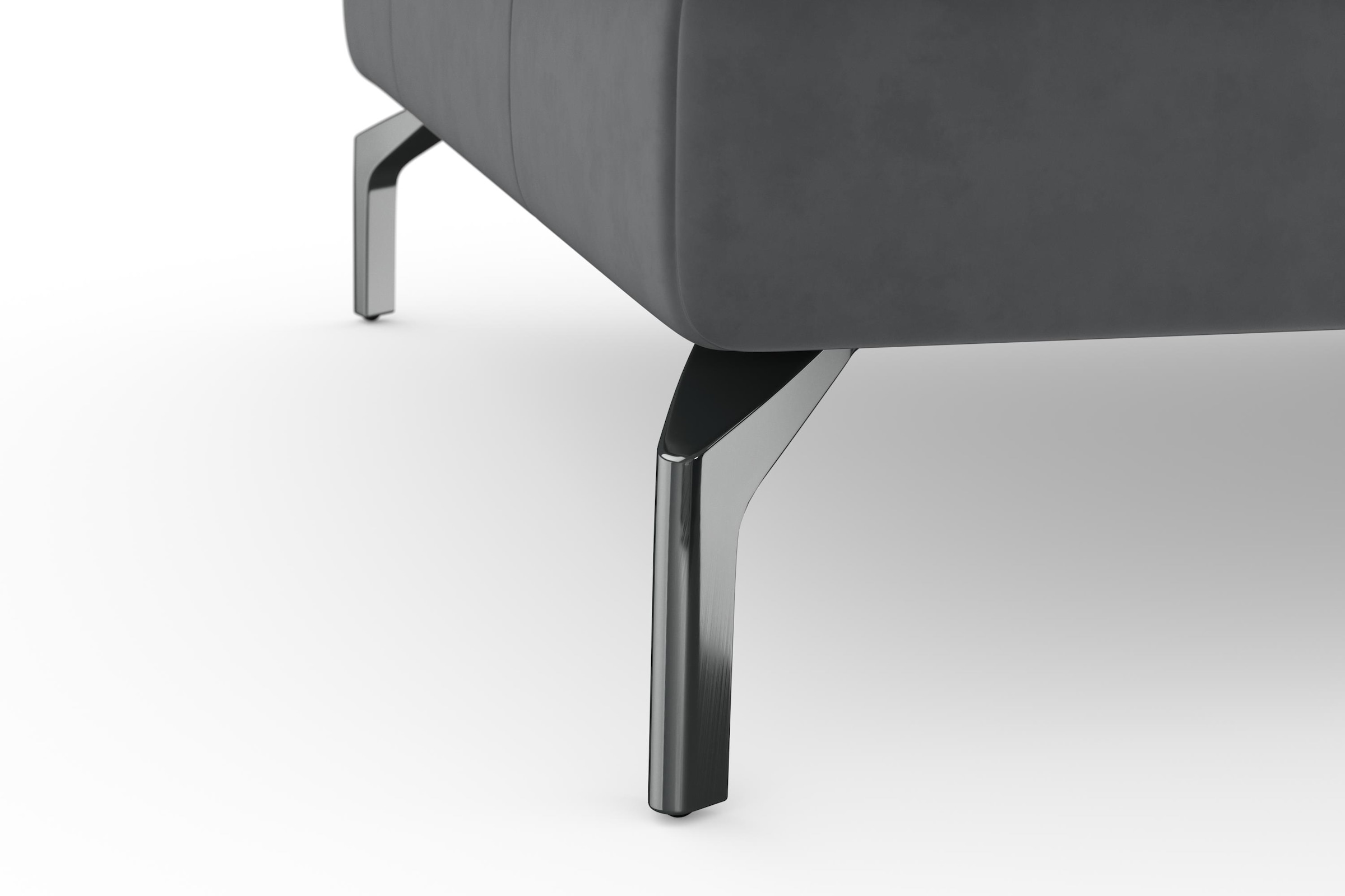 sit&more Ecksofa »Bendigo L-Form«, inklusive Sitztiefenverstellung, Bodenfreiheit 15 cm, 2 Fussfarben