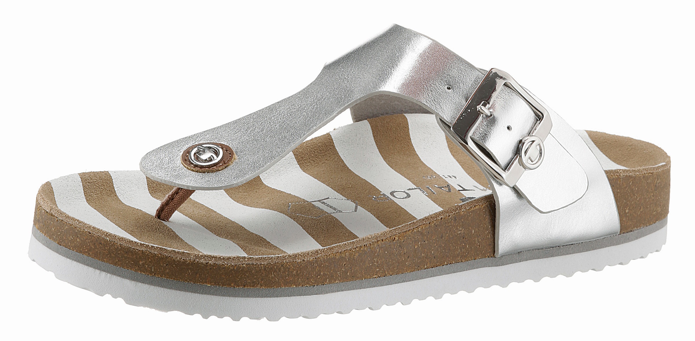 Image of TOM TAILOR Zehentrenner, mit atmungsaktiver Lederinnensohle bei Ackermann Versand Schweiz