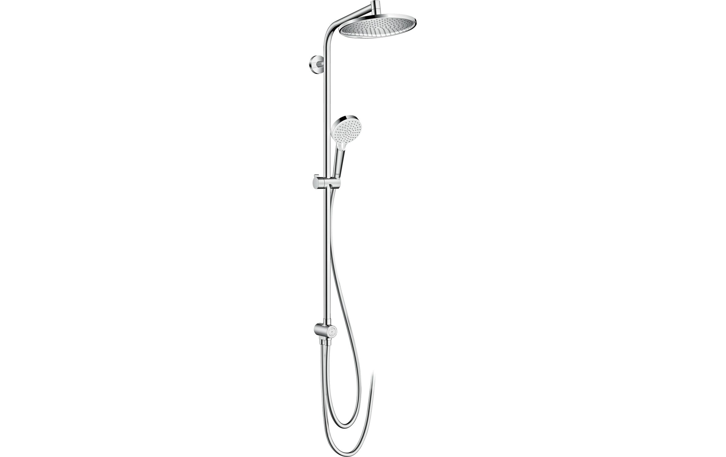 Image of hansgrohe Duschsystem "Crometta S" Komplett-Set, 24cm, wassersparend 9 l/min, Reno, chrom