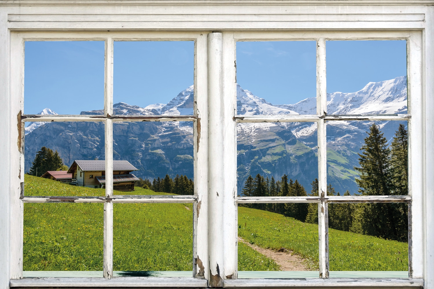 Leinwandbild »Südtirol«, Berge & Alpenbilder-Berghütte-Natur, (1 St.),...