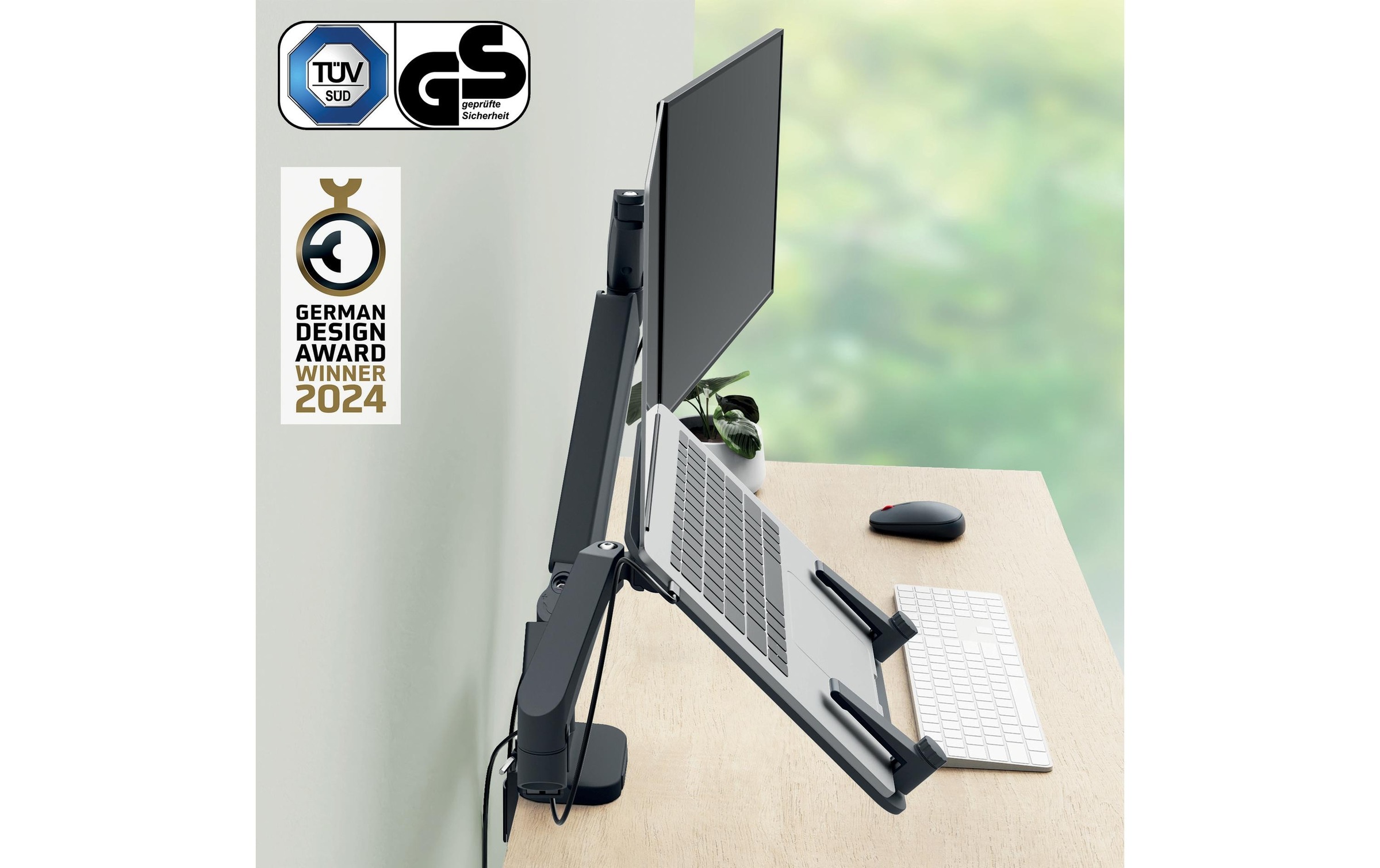 LEITZ Monitor-Halterung »Ergo Dual«
