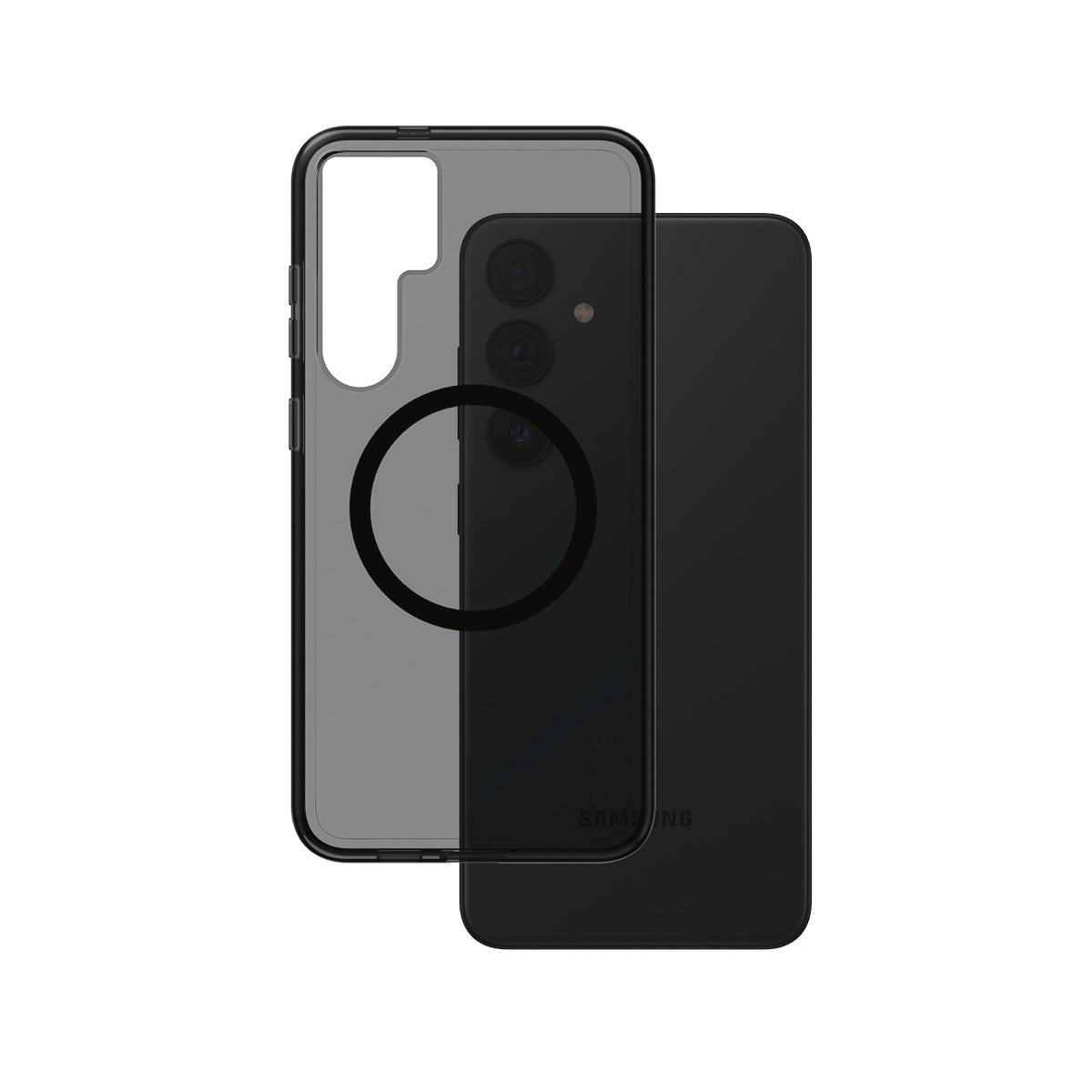CARE by PanzerGlass Handyhülle »Magnetic Compatible Smokey Case für Samsung Galaxy S24+«, Backcover, Schutzhülle, Handyschutzhülle, Case, Schutzcase, stossfest