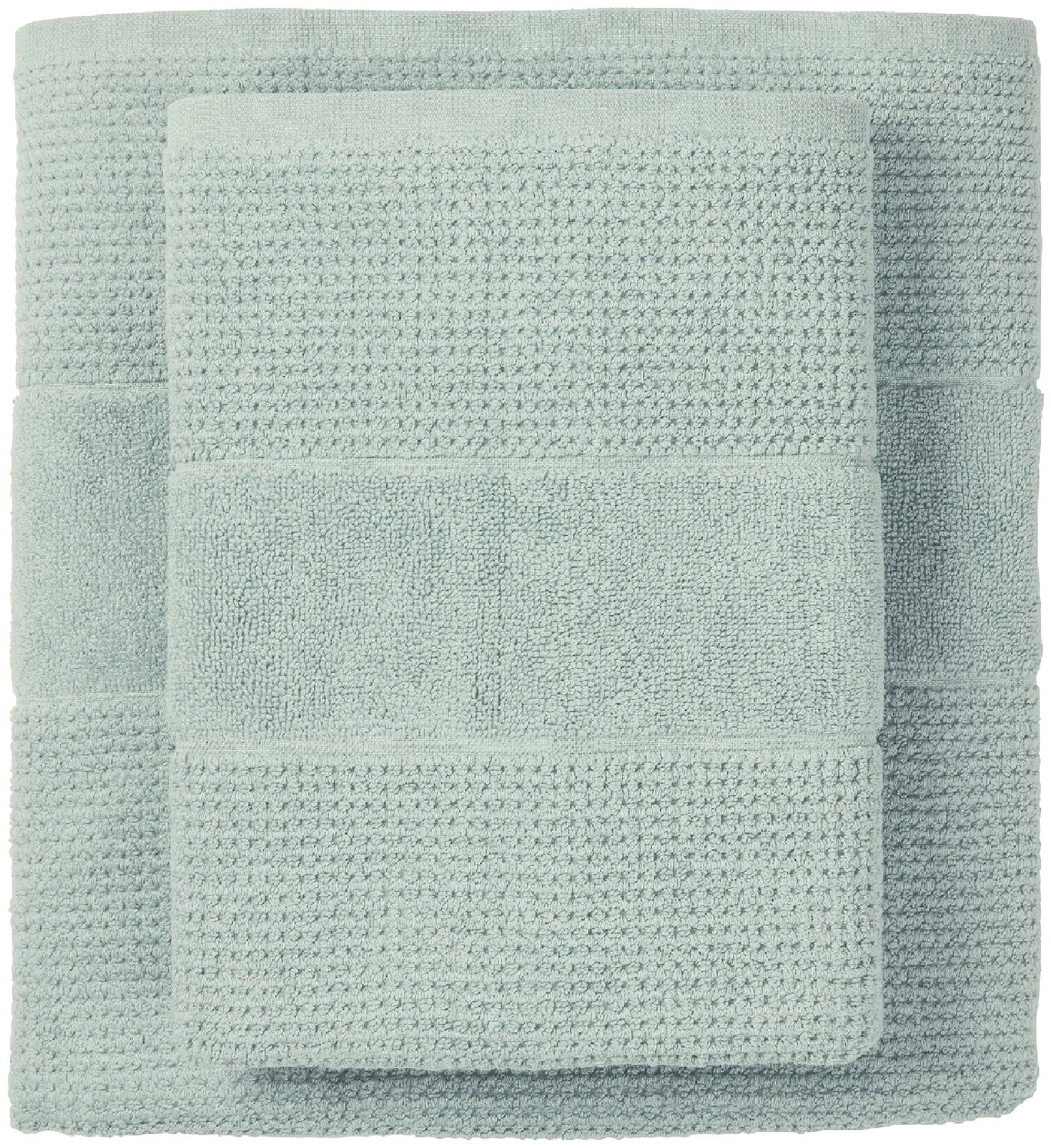 Schiesser Duschtücher »Turin aus 100% Baumwolle in dezenter Reiskornoptik«, (Set, 2 St., 2er Set Badetücher 70 x 140 cm), MADE IN GREEN by OEKO-TEX®