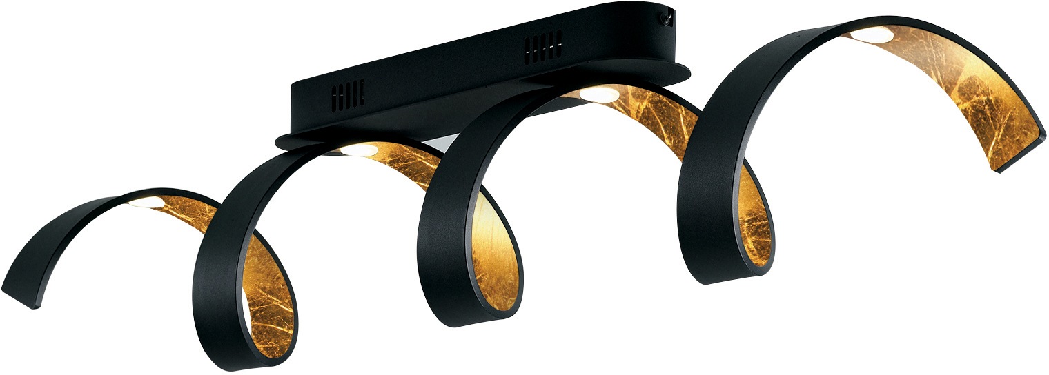 Image of LUCE Design LED Deckenleuchte »LED-HELIX-PL4 NER«, LED-Modul, 1 St., Warmweiss bei Ackermann Versand Schweiz