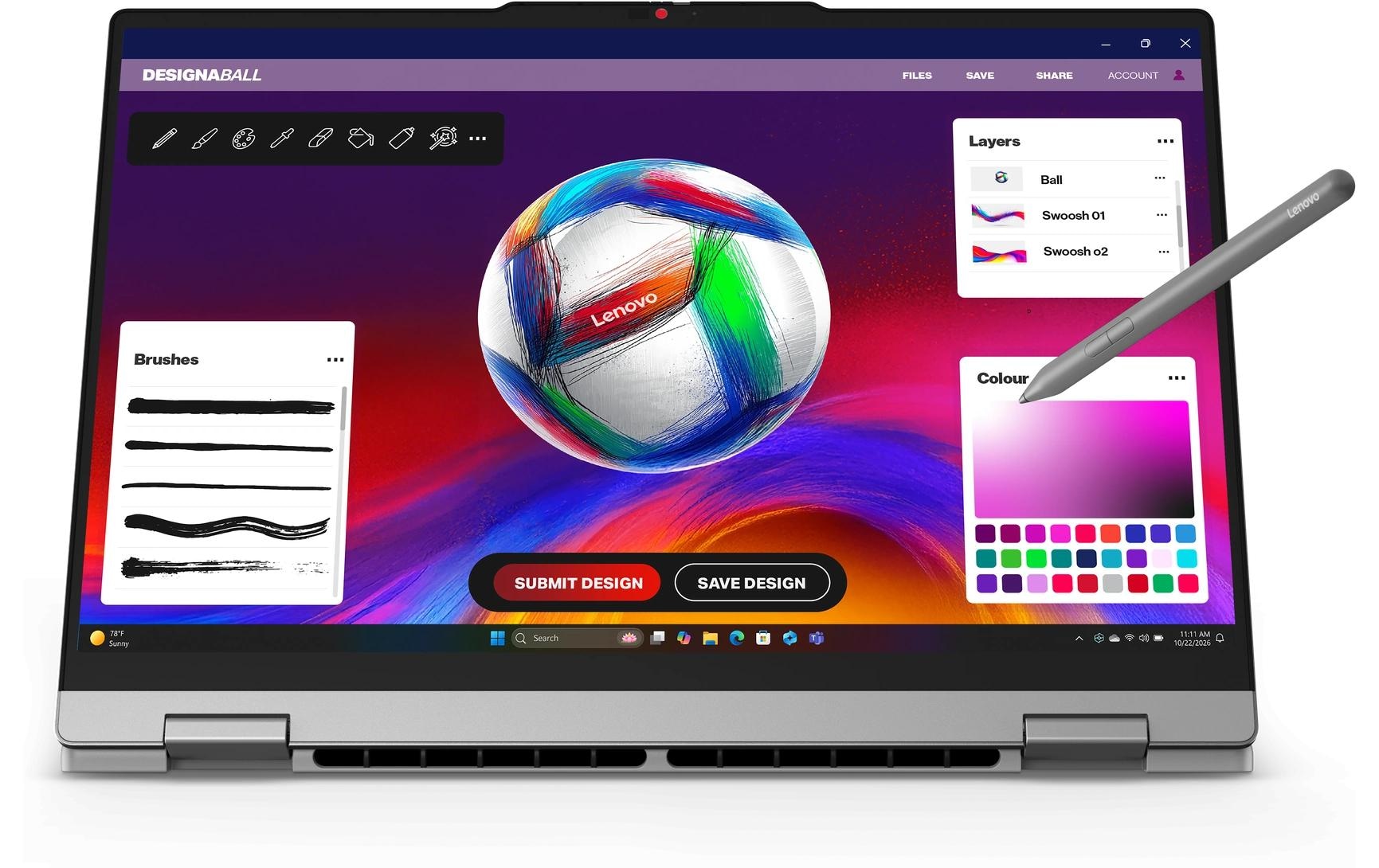 Lenovo Notebook »IdeaPad 5 2-in-1 15AGP11 Copilot+ PC« / 15,3 ″ AMD Ryzen™ AI 7 1.000 GB SSD Integrierte NPU (Neural Processing Unit)