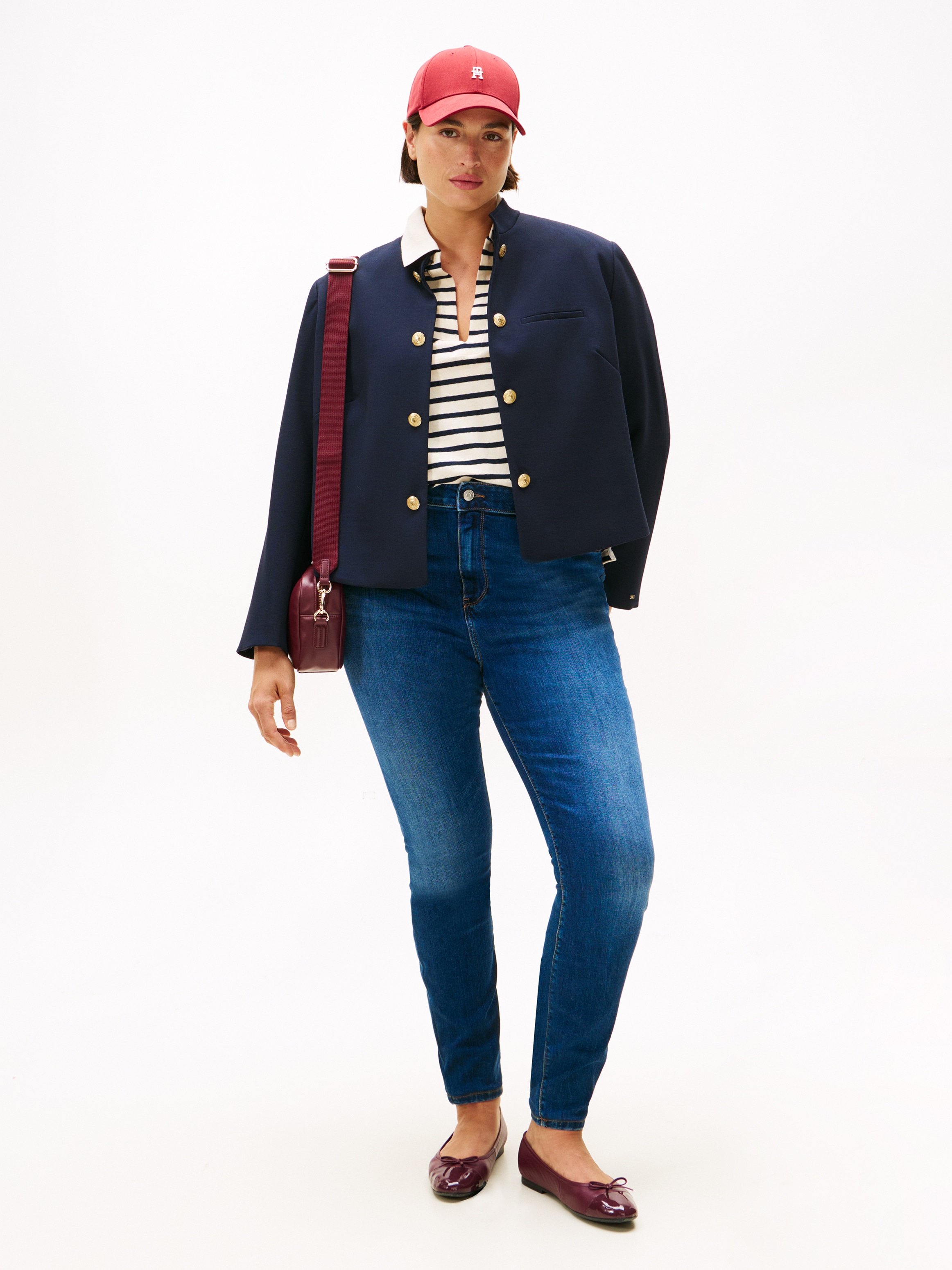 Tommy Hilfiger Curve Skinny-fit-Jeans »CRV DNM BLACK HARLEM U SKINNY HW«, in grossen Grössen