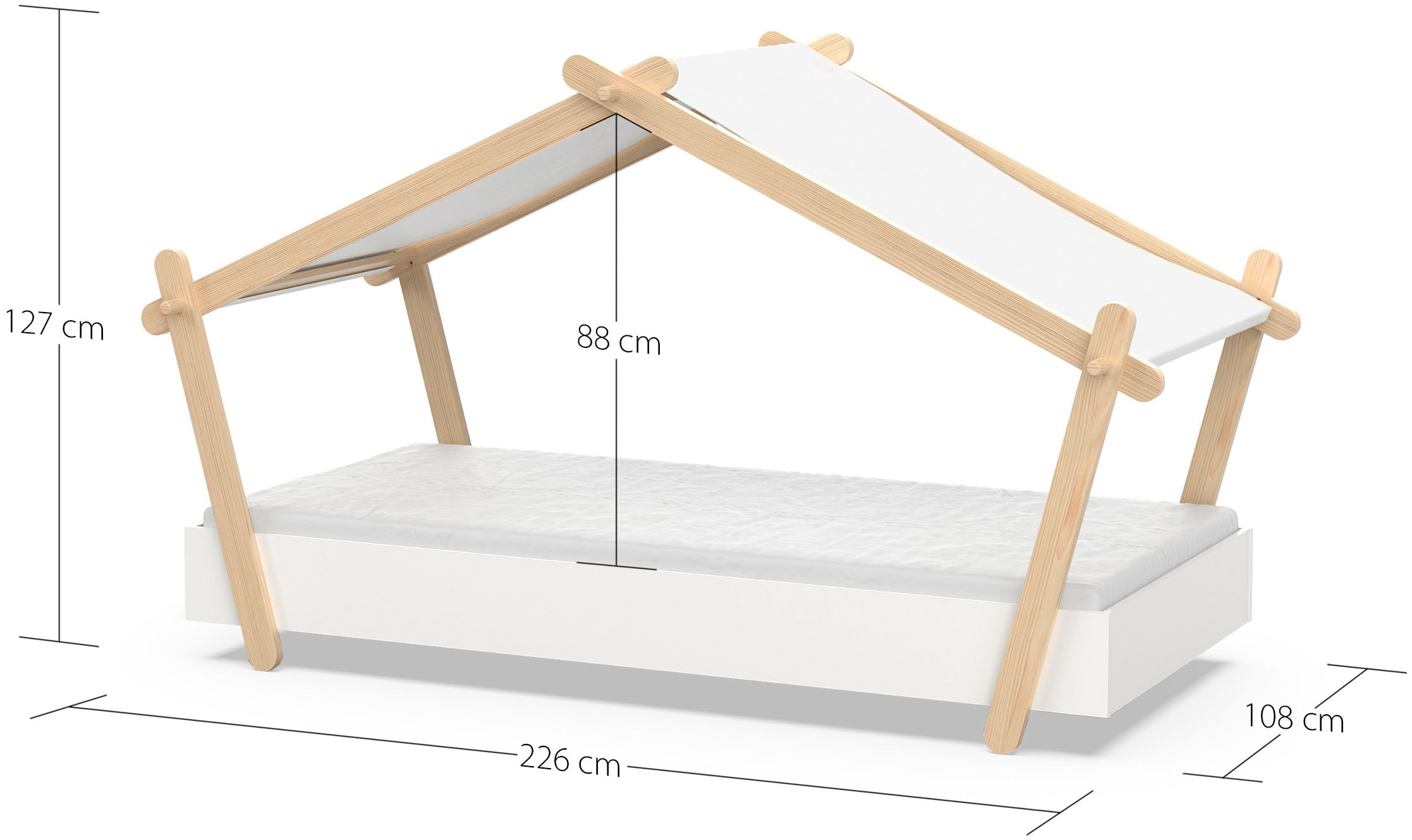Demeyere GROUP Kinderbett »Lodge« Bett in der Hausform