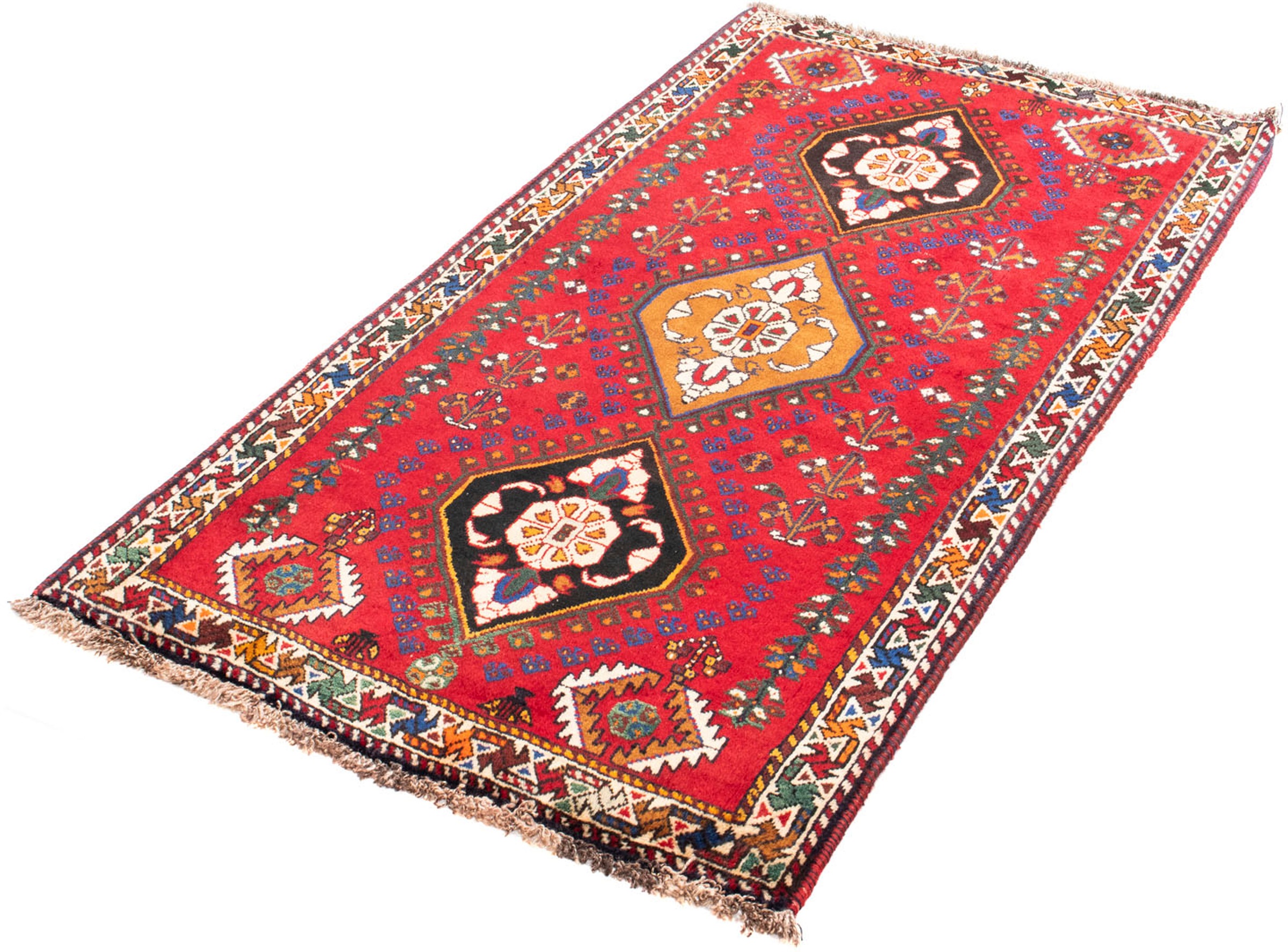 Image of morgenland Orientteppich »Perser - Nomadic - 157 x 83 cm - dunkelrot«, rechteckig, 10 mm Höhe, Wohnzimmer, Handgeknüpft, Einzelstück mit Zertifikat bei Ackermann Versand Schweiz