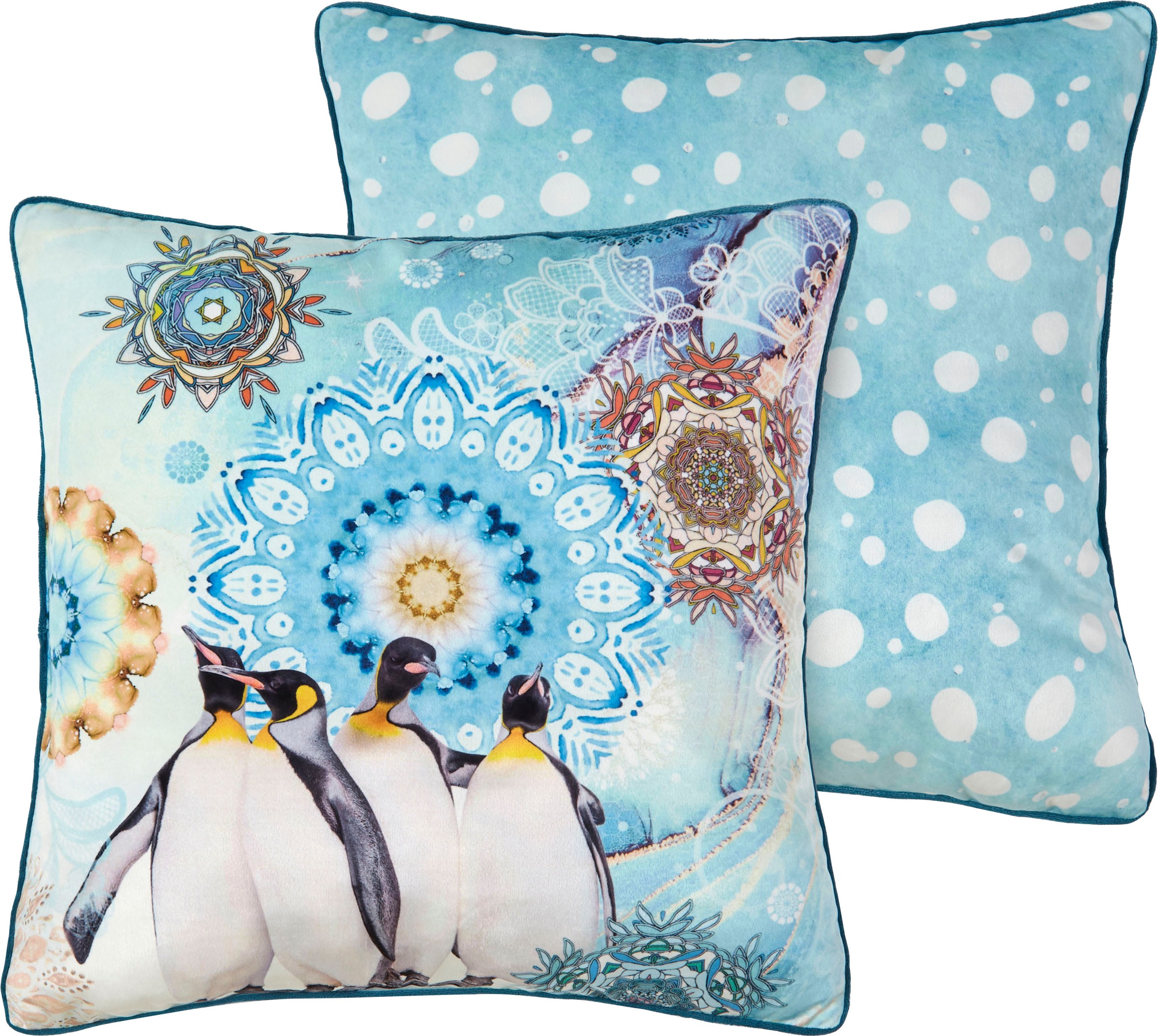 Image of hip Dekokissen »Pinga«, (1 St., 1 48x48 cm Dekokissen - Mit biese), Mandala bei Ackermann Versand Schweiz